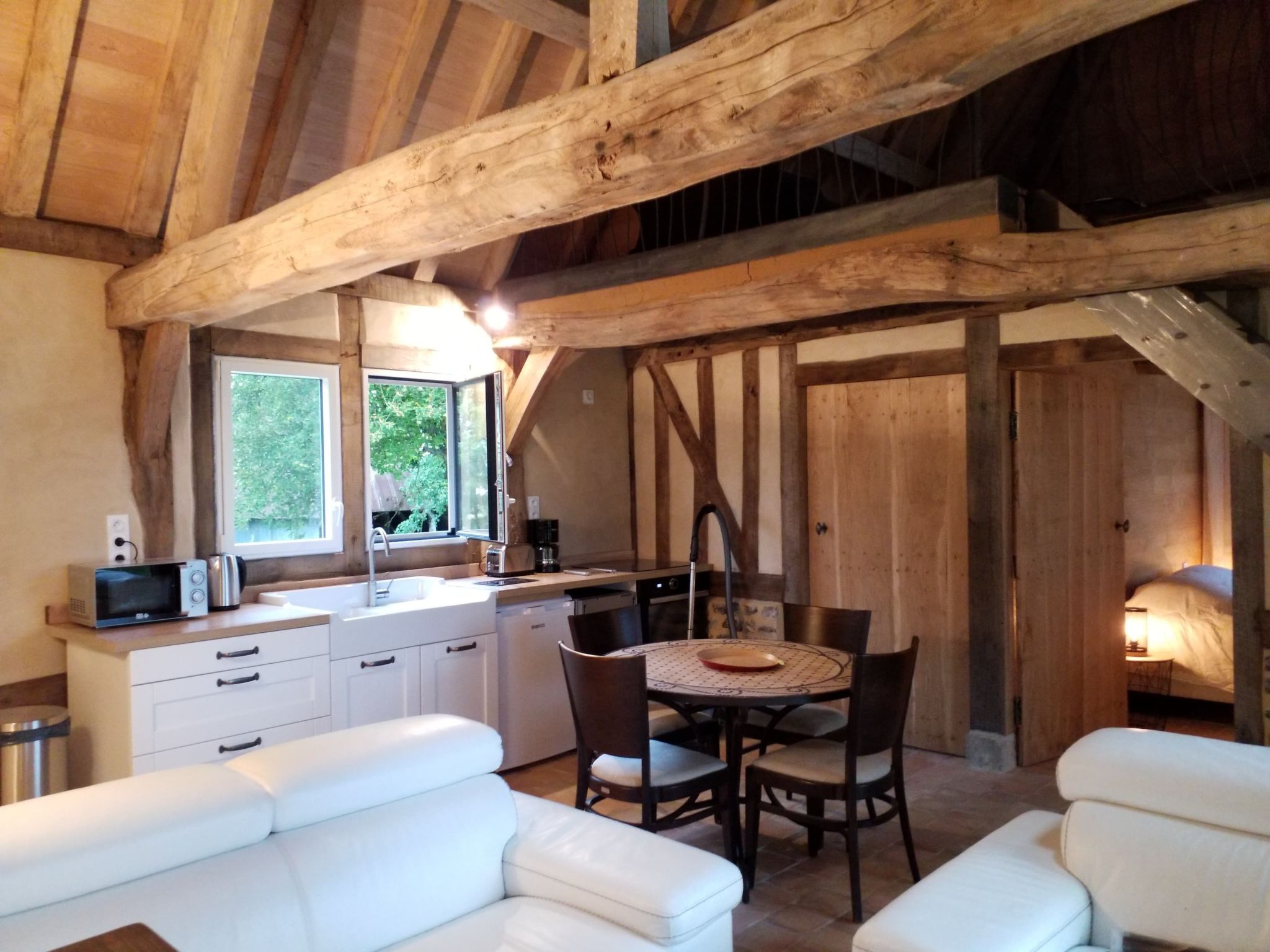 Neues normannisches Ferienhaus mit Charme die Kastanienbäume-Binnen