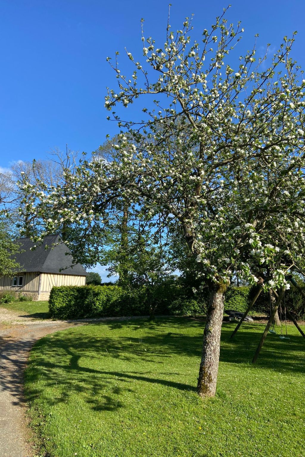 Neues normannisches Ferienhaus mit Charme die Kastanienbäume-Binnen