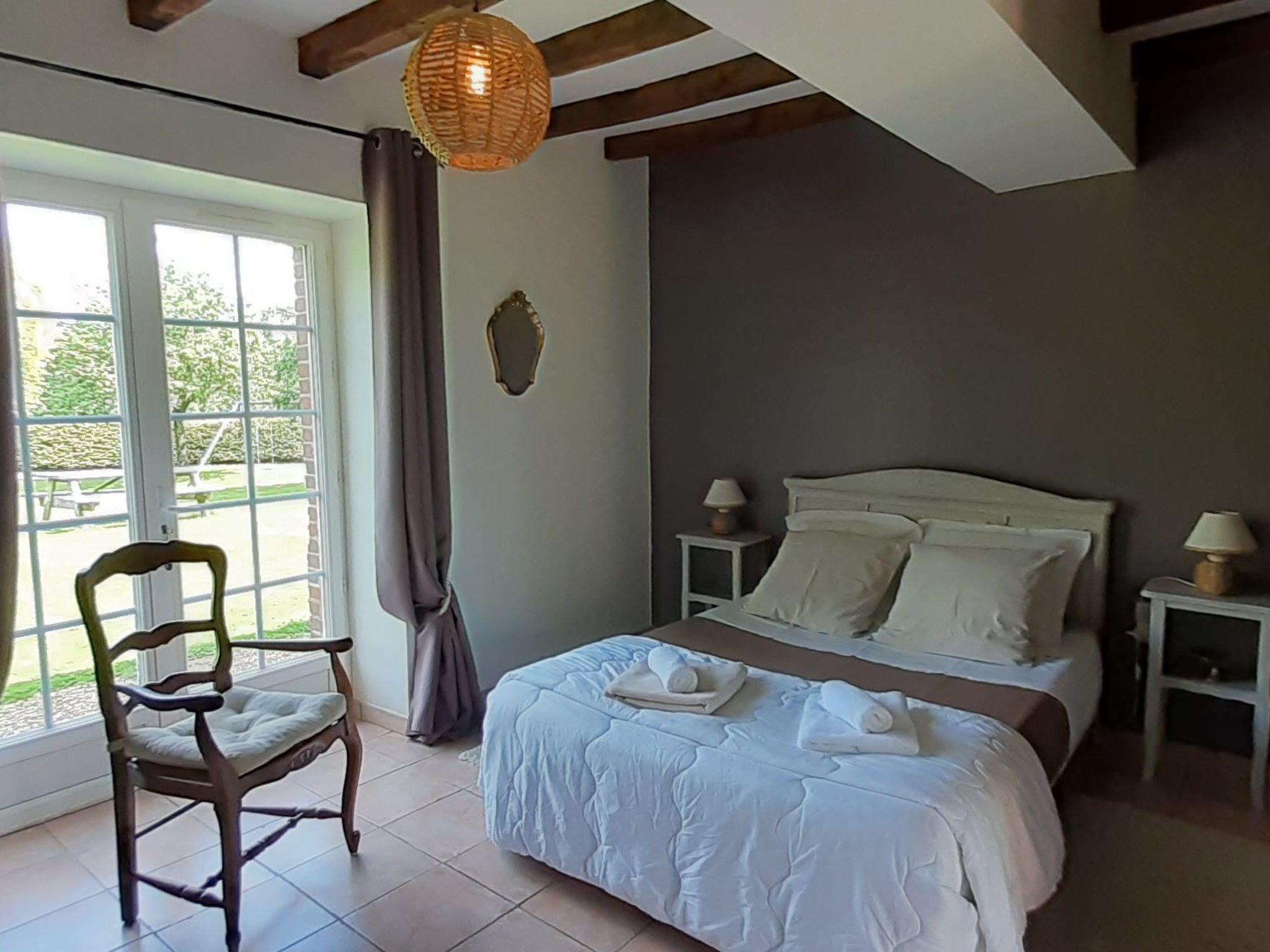 Normannisches Ferienhaus mit Charme les châtaigniers 1 Zimmer-Binnen