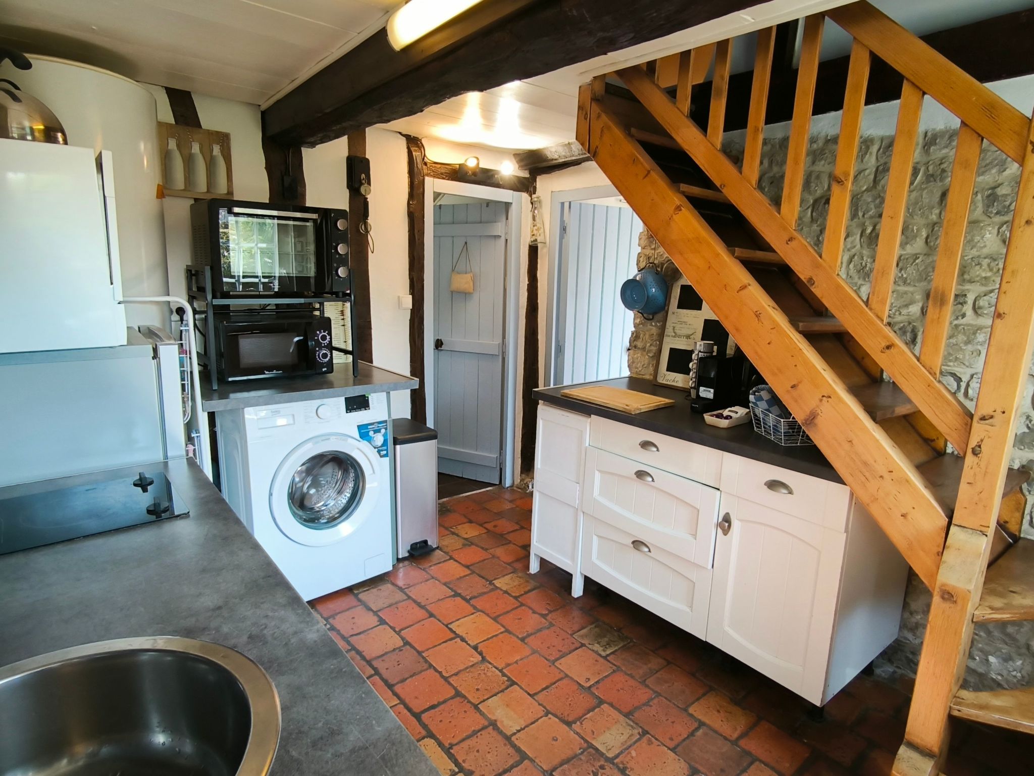 Fachwerkhaus "La Longère" Escapade Normande-Binnen