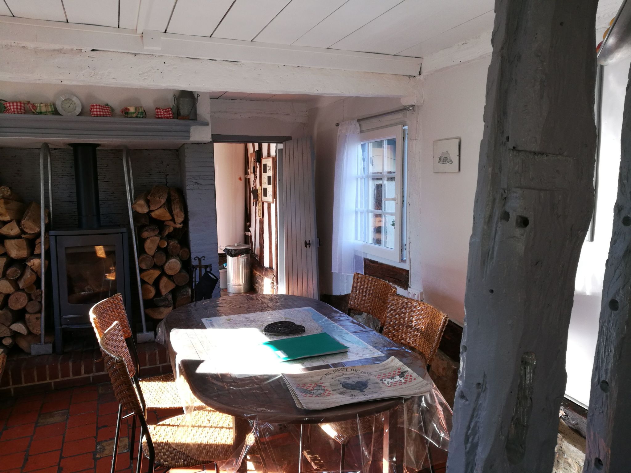 Fachwerkhaus "La Longère" Escapade Normande-Binnen