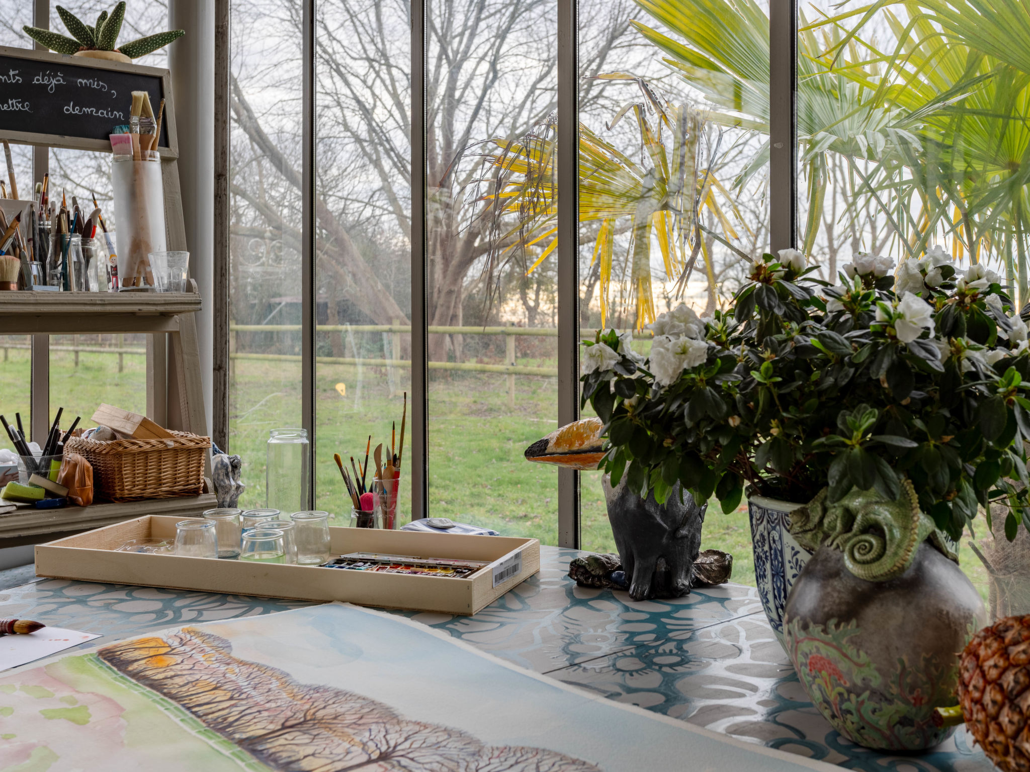 La maison du cavalier bleu-Inside