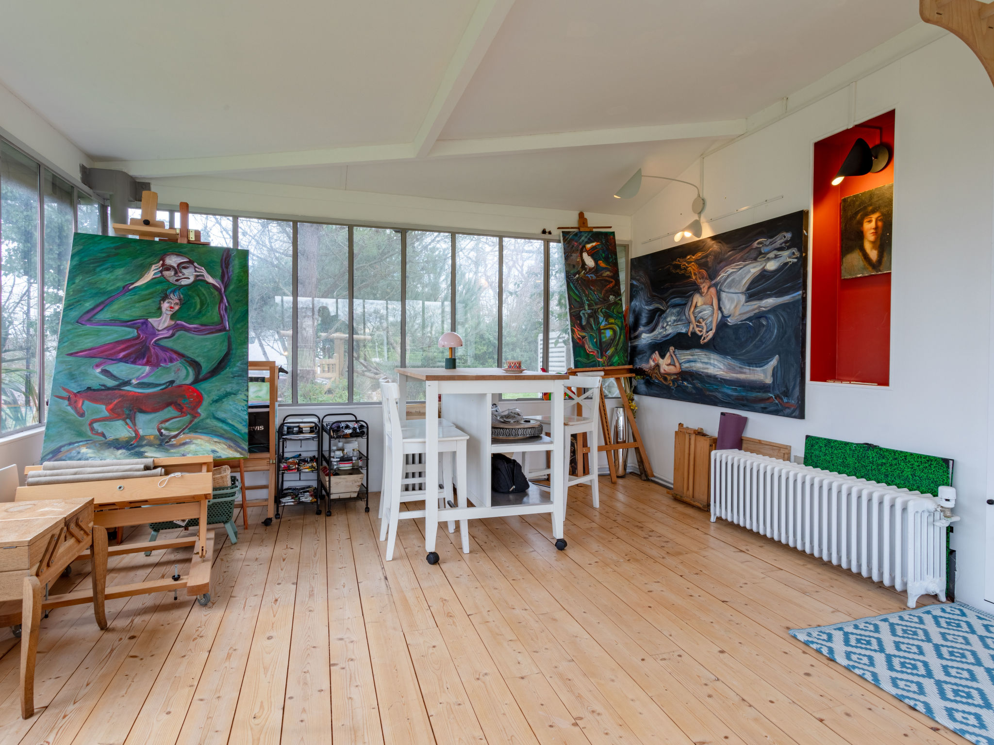 La maison du cavalier bleu-Inside