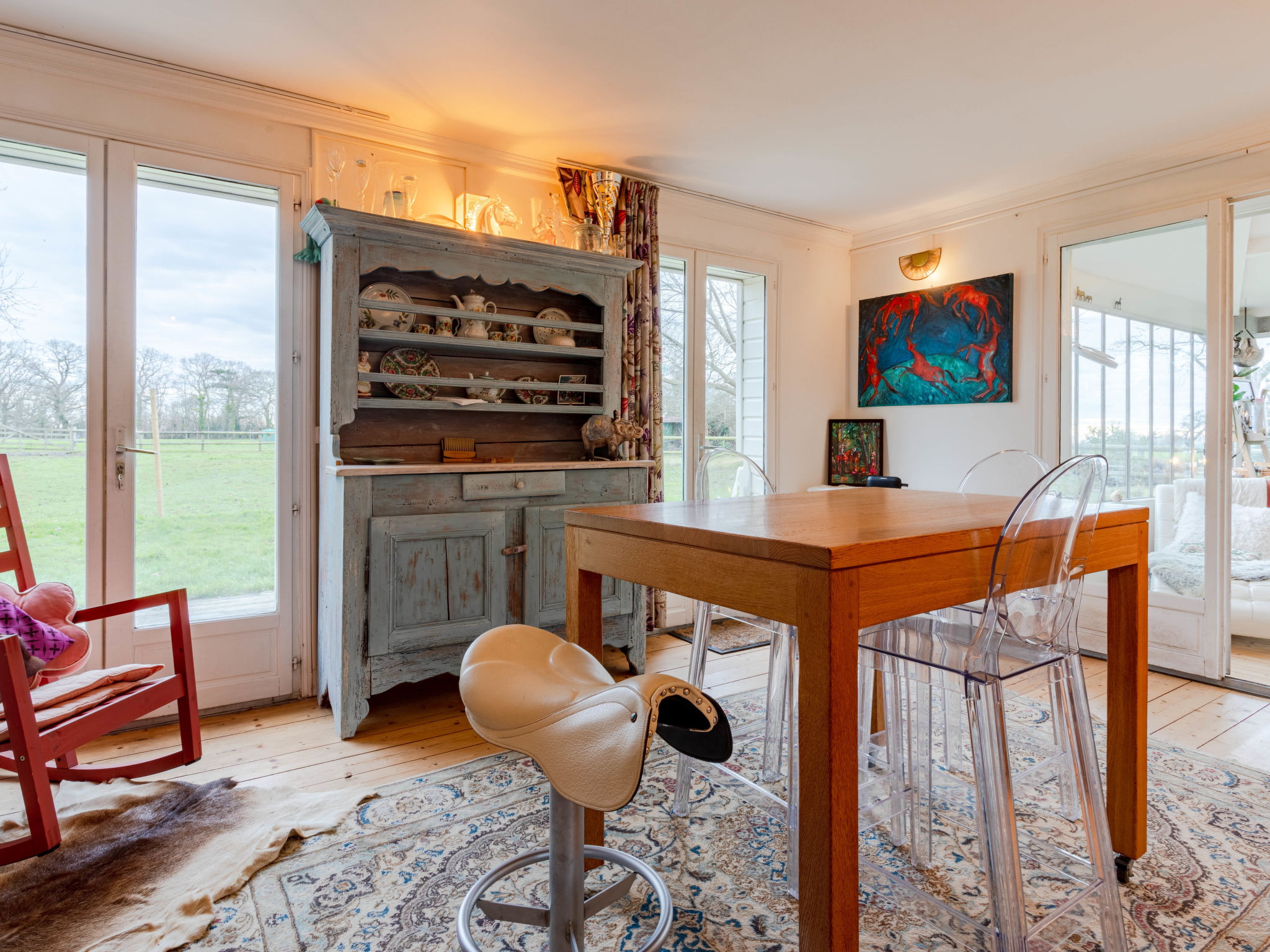 La maison du cavalier bleu-Inside