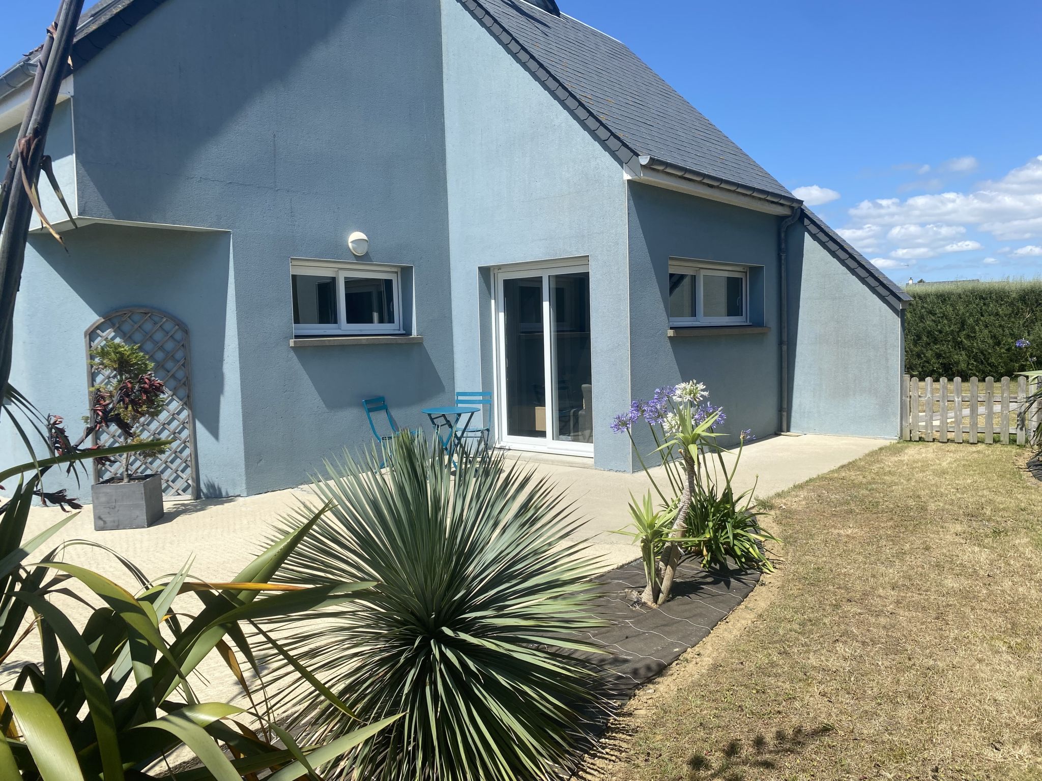 Blue House-Outside