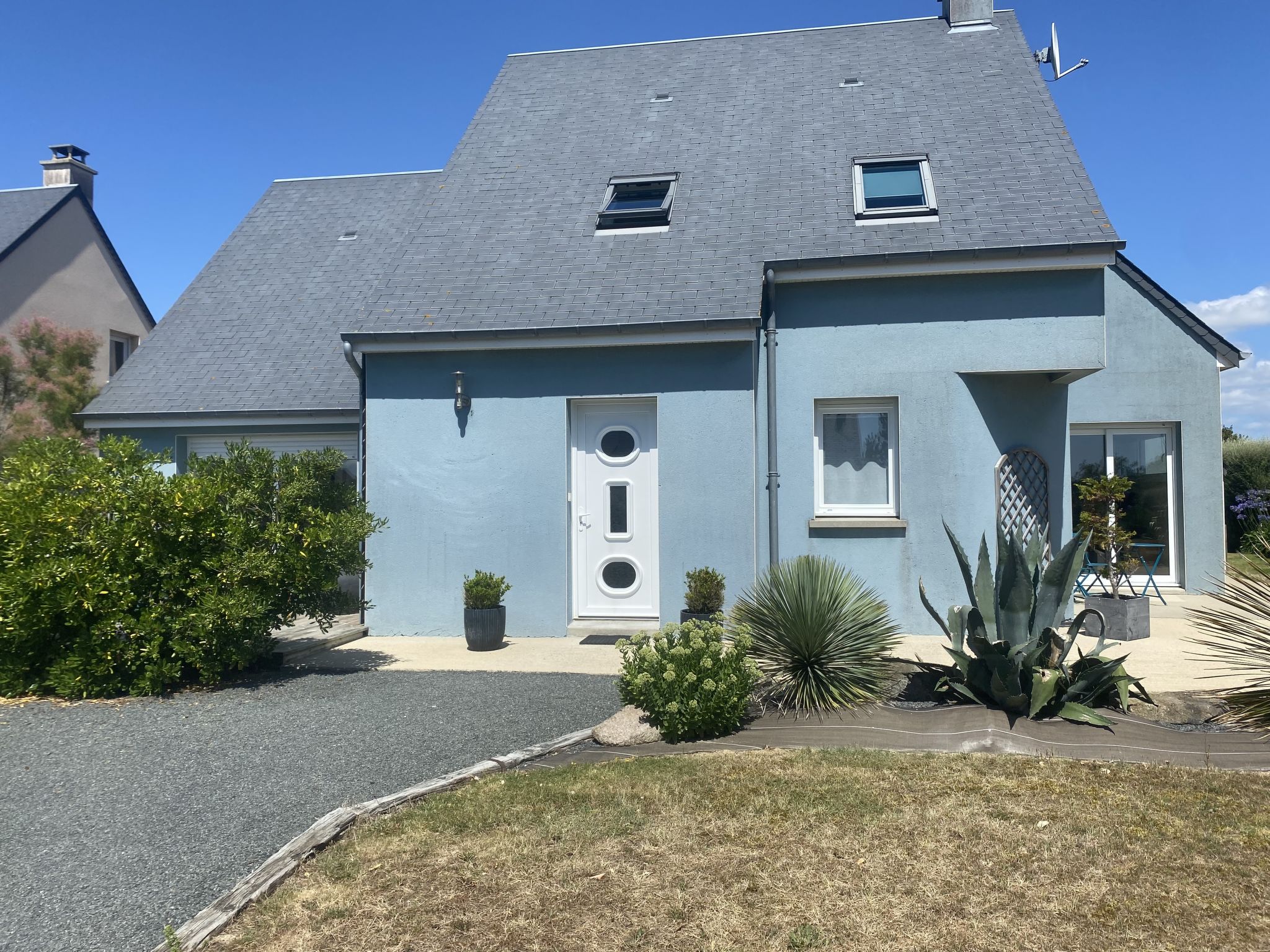 Blue House-Outside