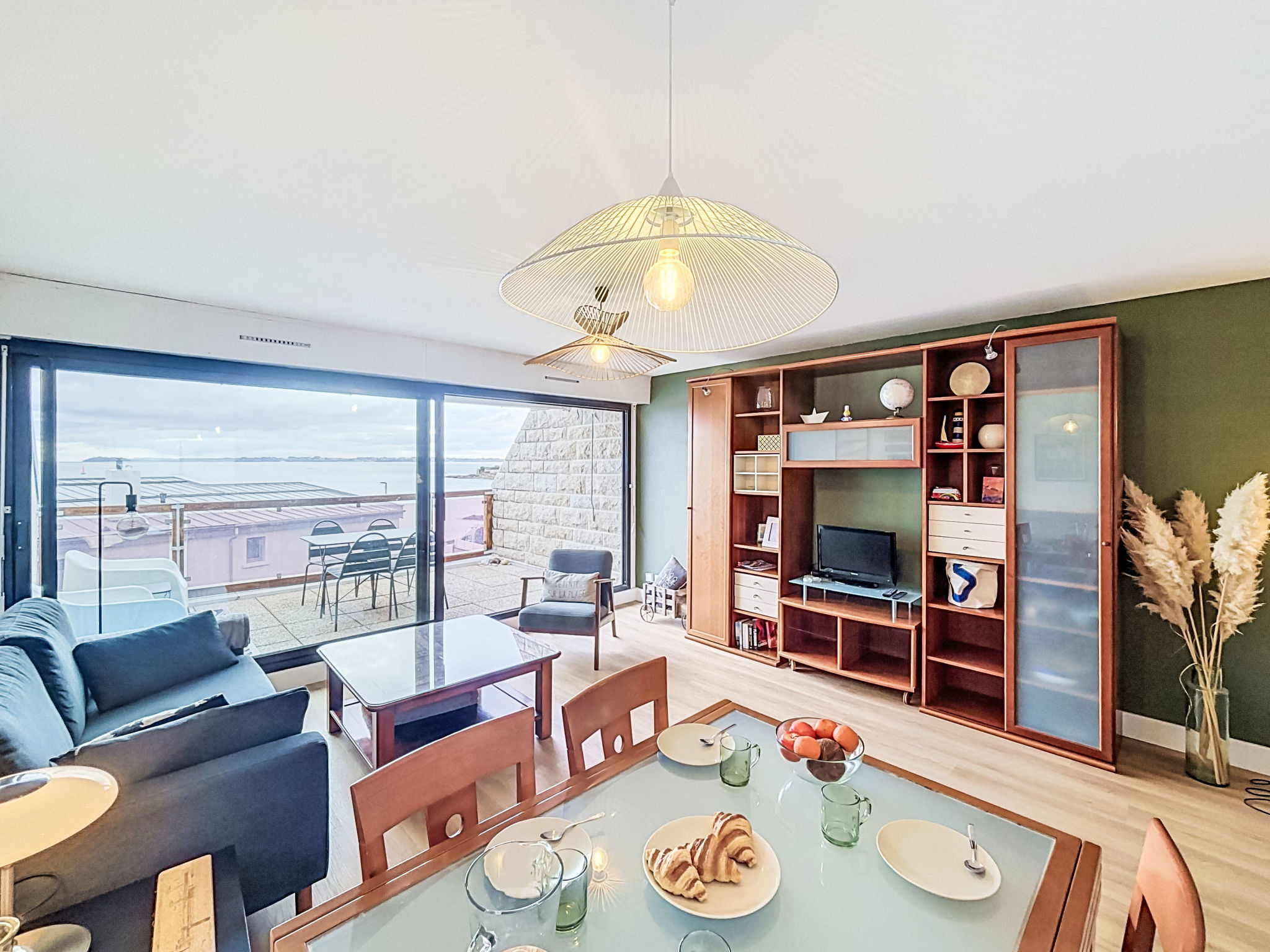 Appartement Belle Vue Mer et Groix – Séjour, photo 3 sur 33