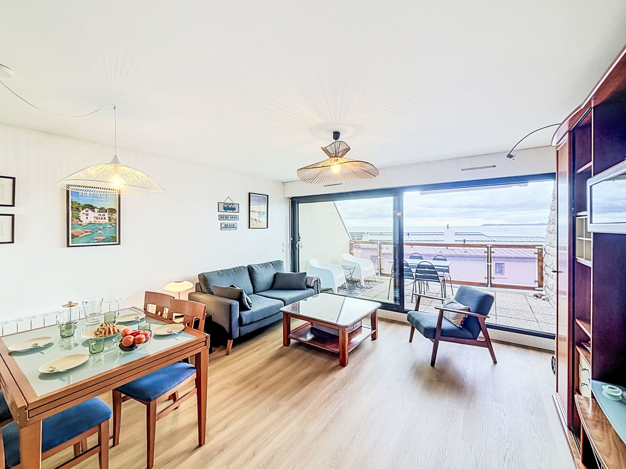 Appartement Belle Vue Mer et Groix – Séjour, photo 8 sur 33