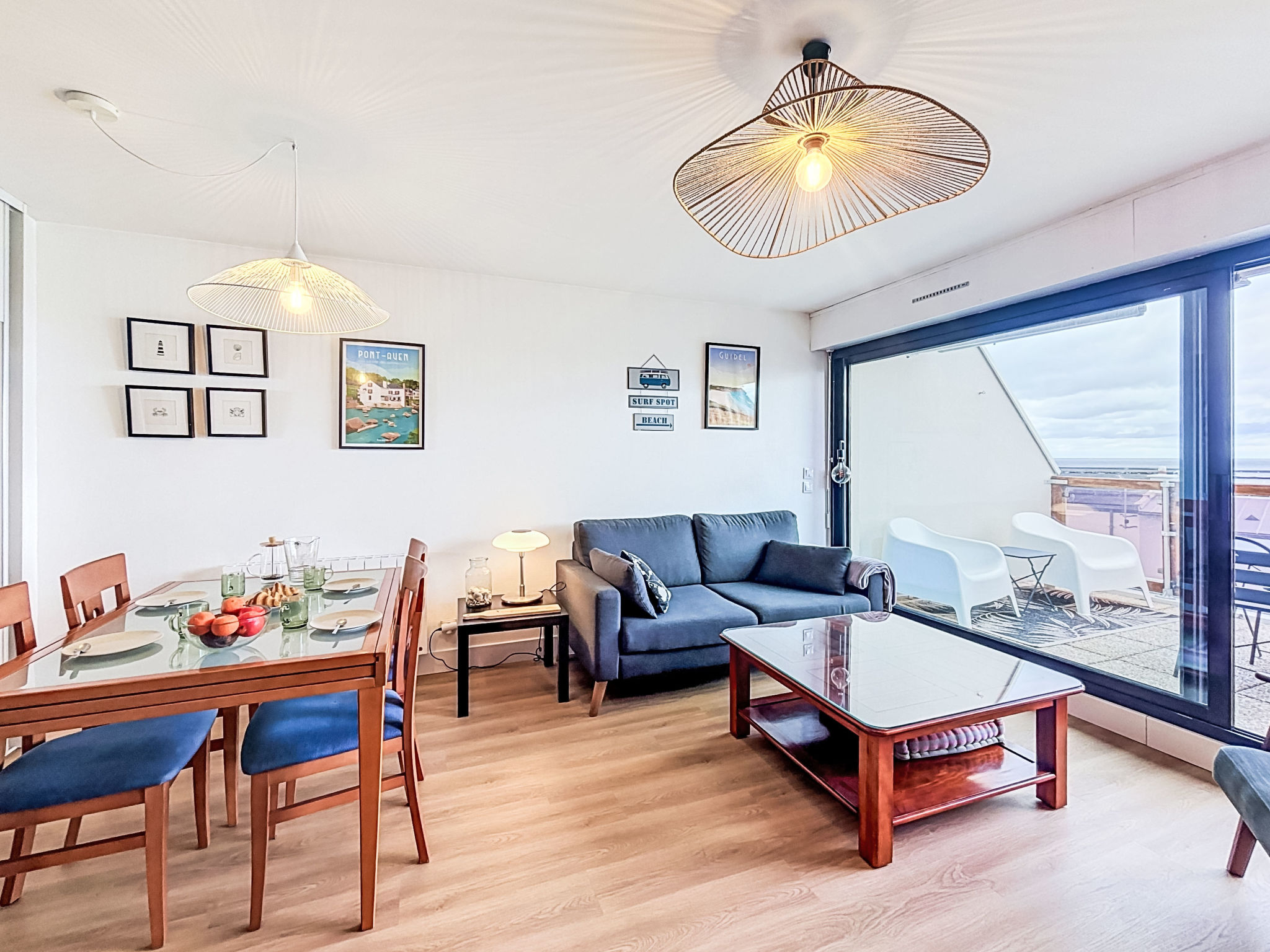 Appartement Belle Vue Mer et Groix – Séjour, photo 10 sur 33