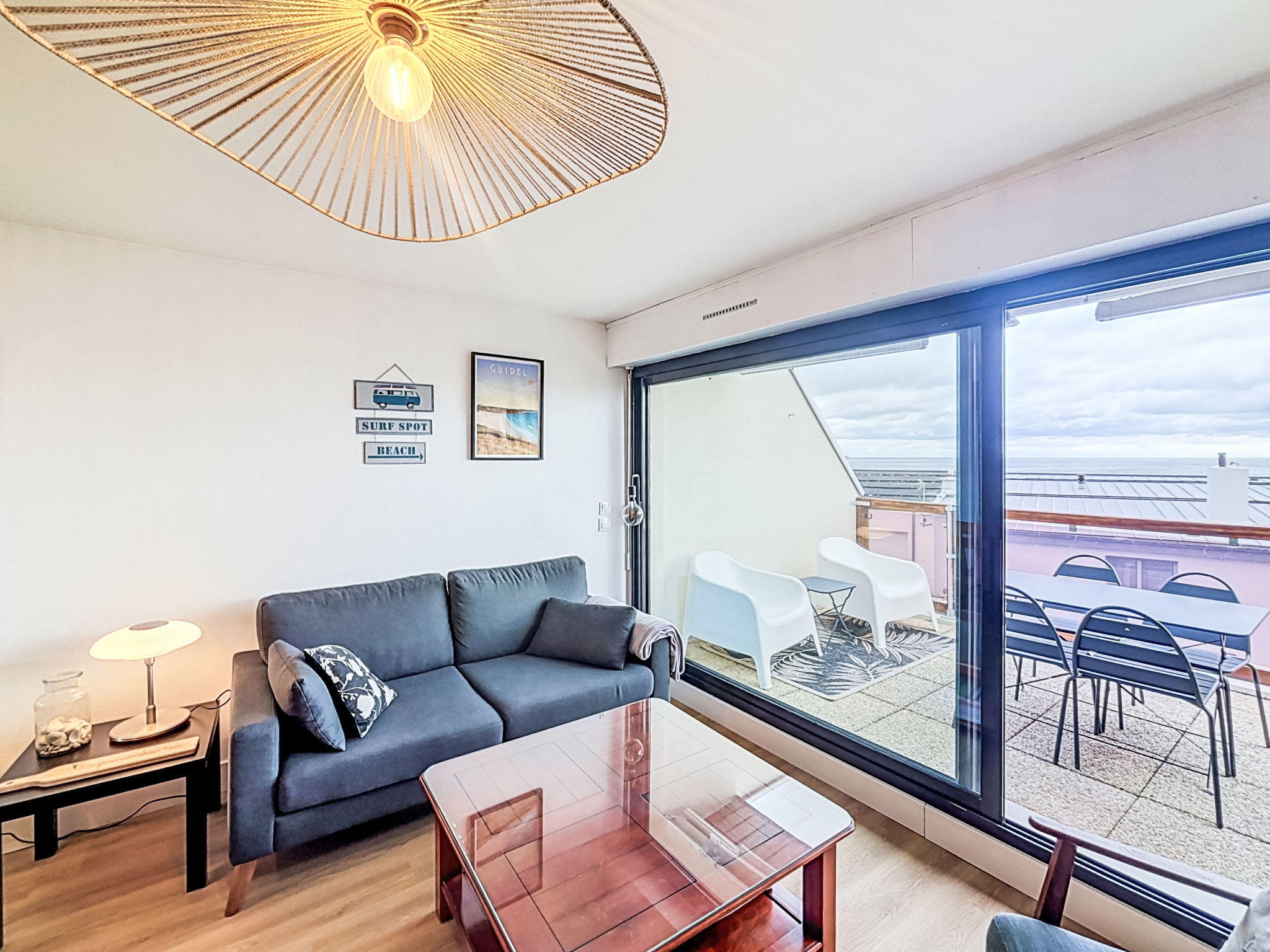 Appartement Belle Vue Mer et Groix – Séjour, photo 6 sur 33