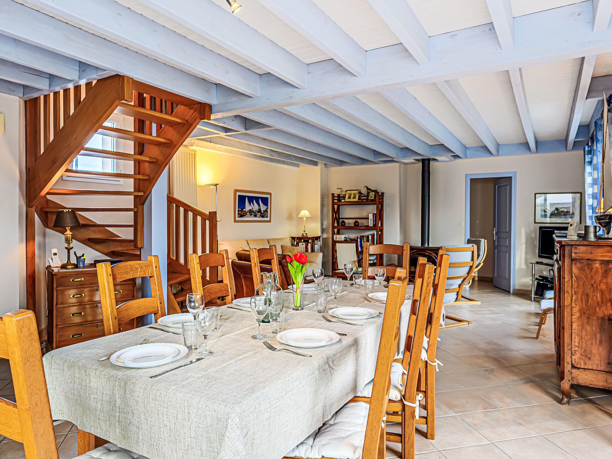 Ruim familiehuis Les Guérins met tuin, vlakbij zee en haven van La Trinité-sur-Mer - foto 7