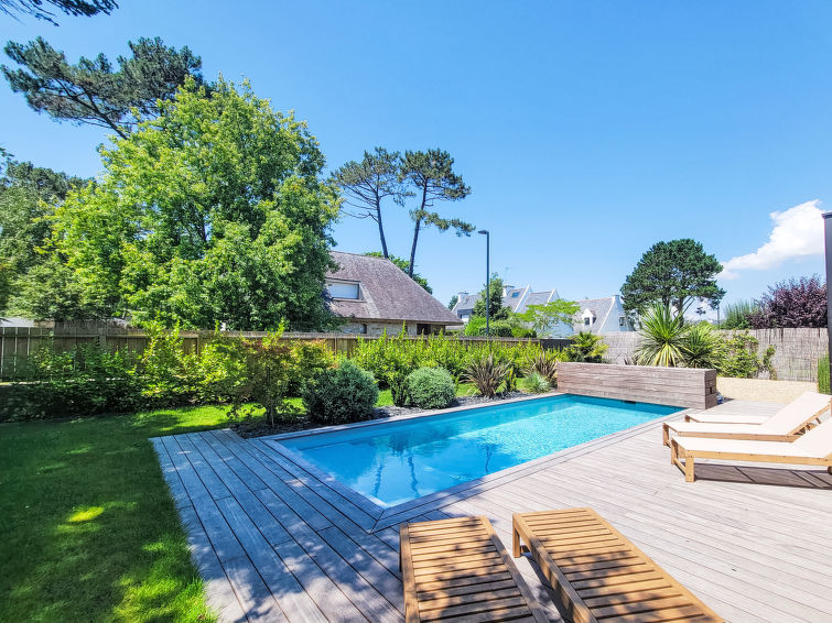 Privézwembad en luxe in Villa Azur, Carnac in Carnac