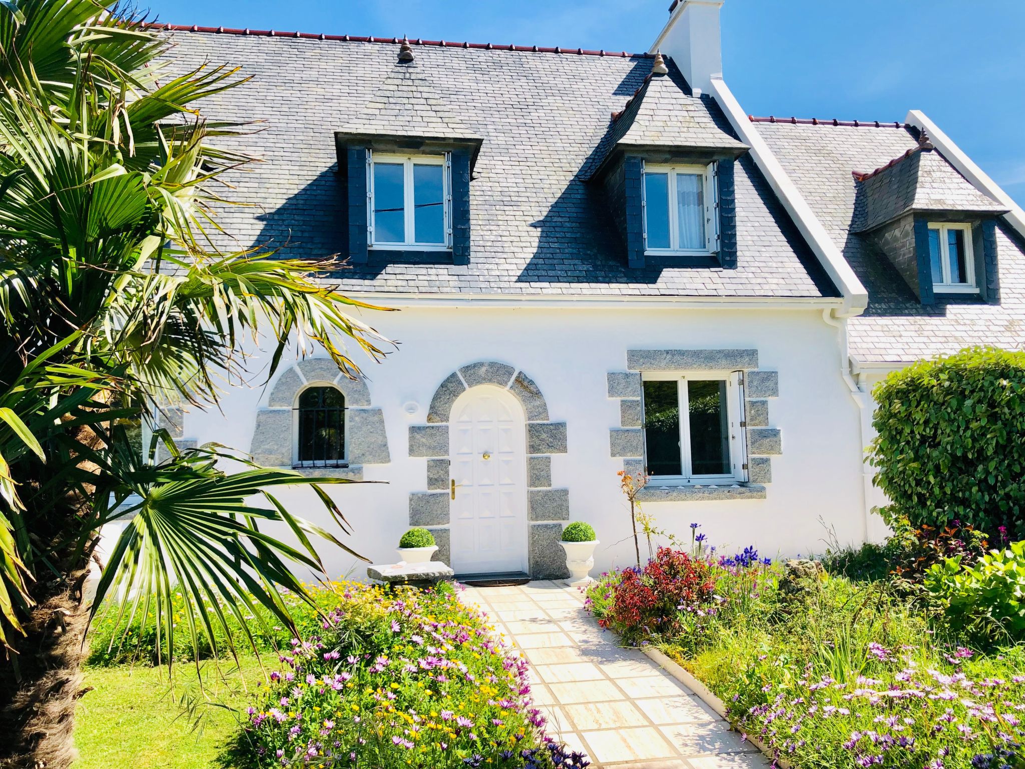 Ferienhaus mit umzäuntem Garten in Guissény (Frankreich) und 1 Hund erlaubt