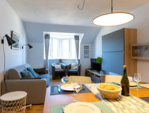 Licht appartement in centrum Saint-Malo, vlakbij strand en station - thumbnail 1