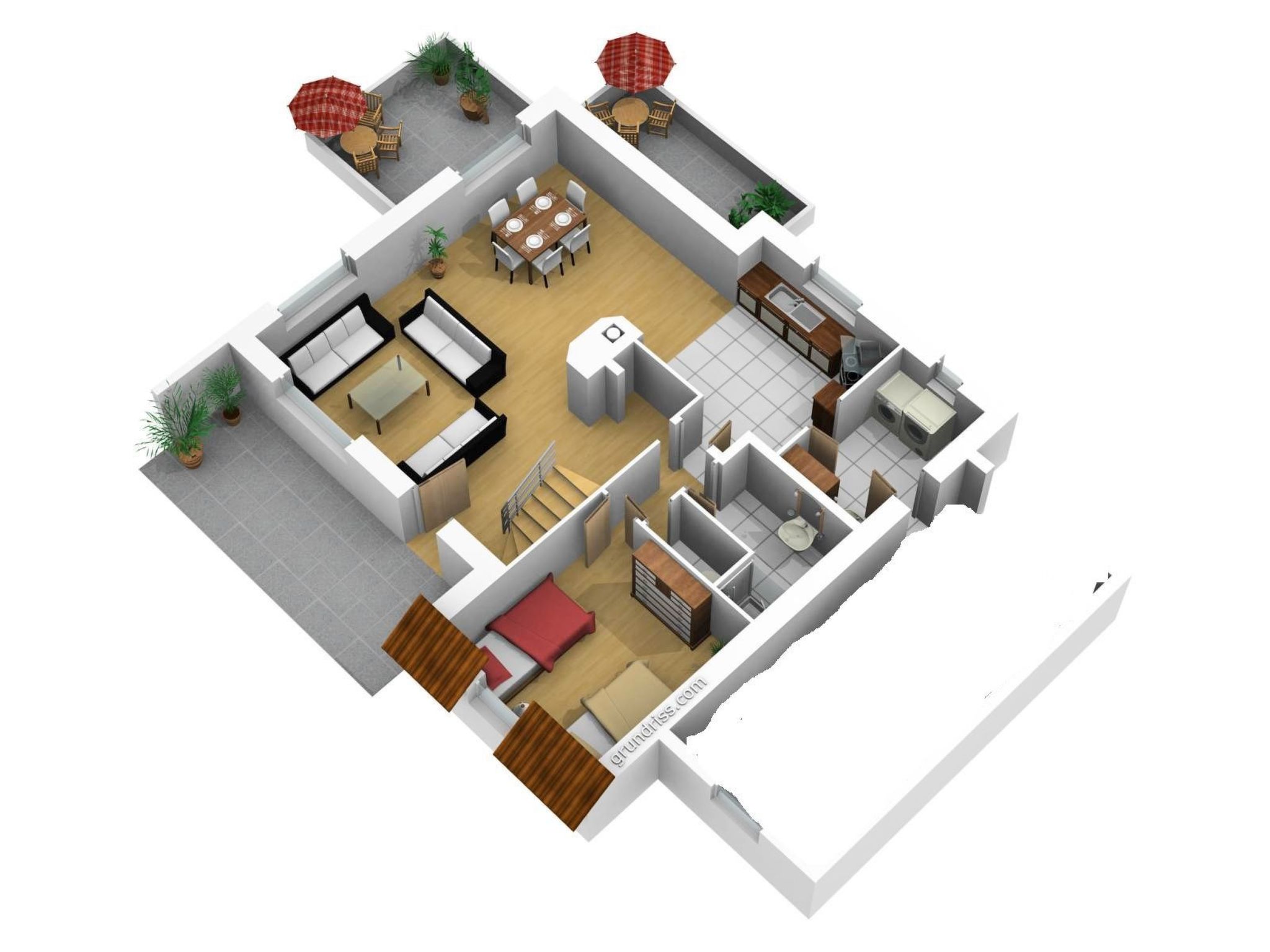 Komforthaus mit Traumgarten und Meerblick-Binnen