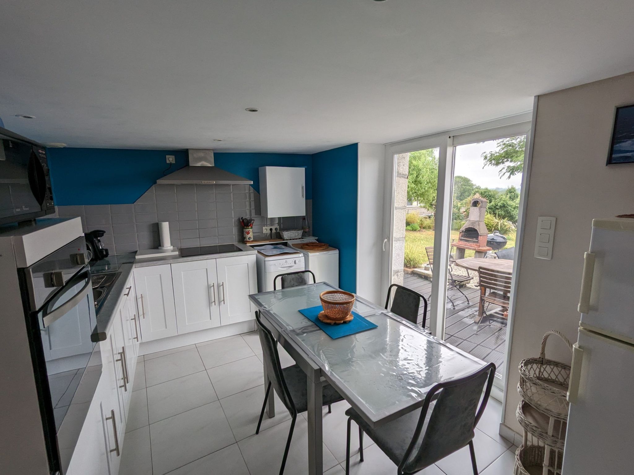 Gite Pamphilienne mit Blick auf Mont Saint Michel-Binnen