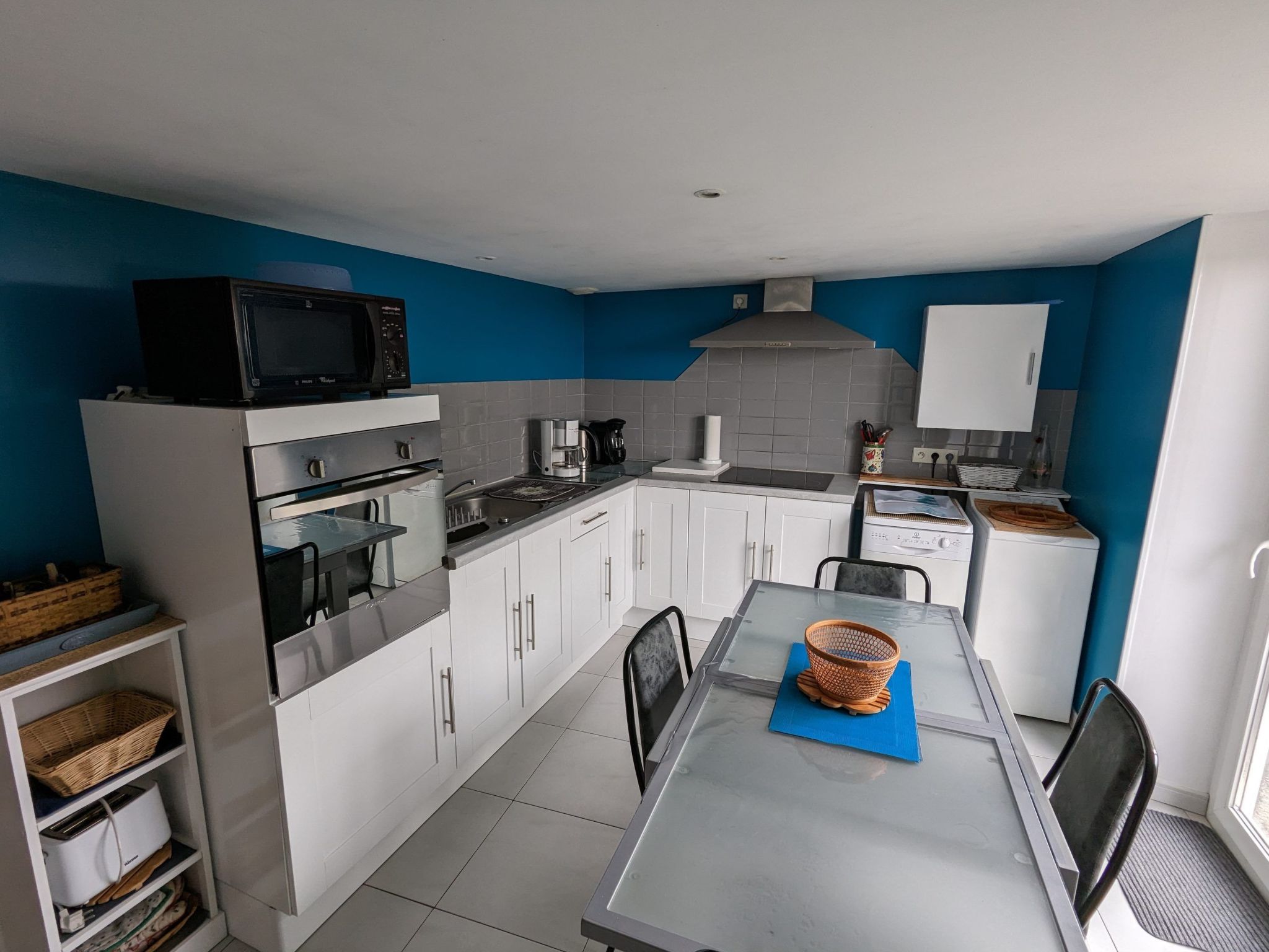 Gite Pamphilienne mit Blick auf Mont Saint Michel-Binnen