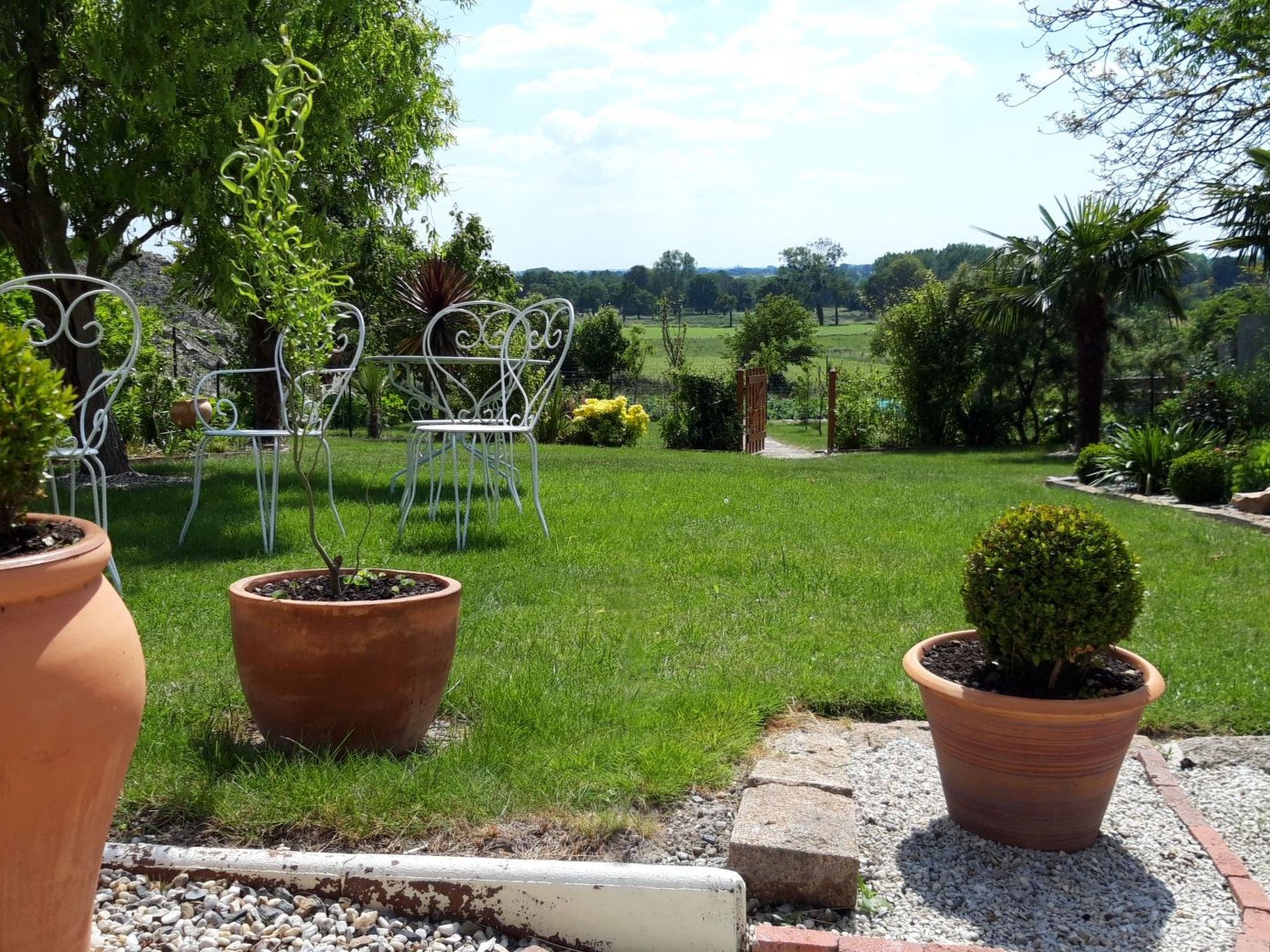 Gite Pamphilienne mit Blick auf Mont Saint Michel-Buiten