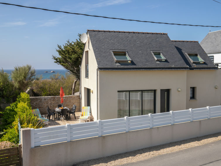 Aan zee: Vrijstaand vakantiehuis Tal ar Mor in Plouescat in Plouescat