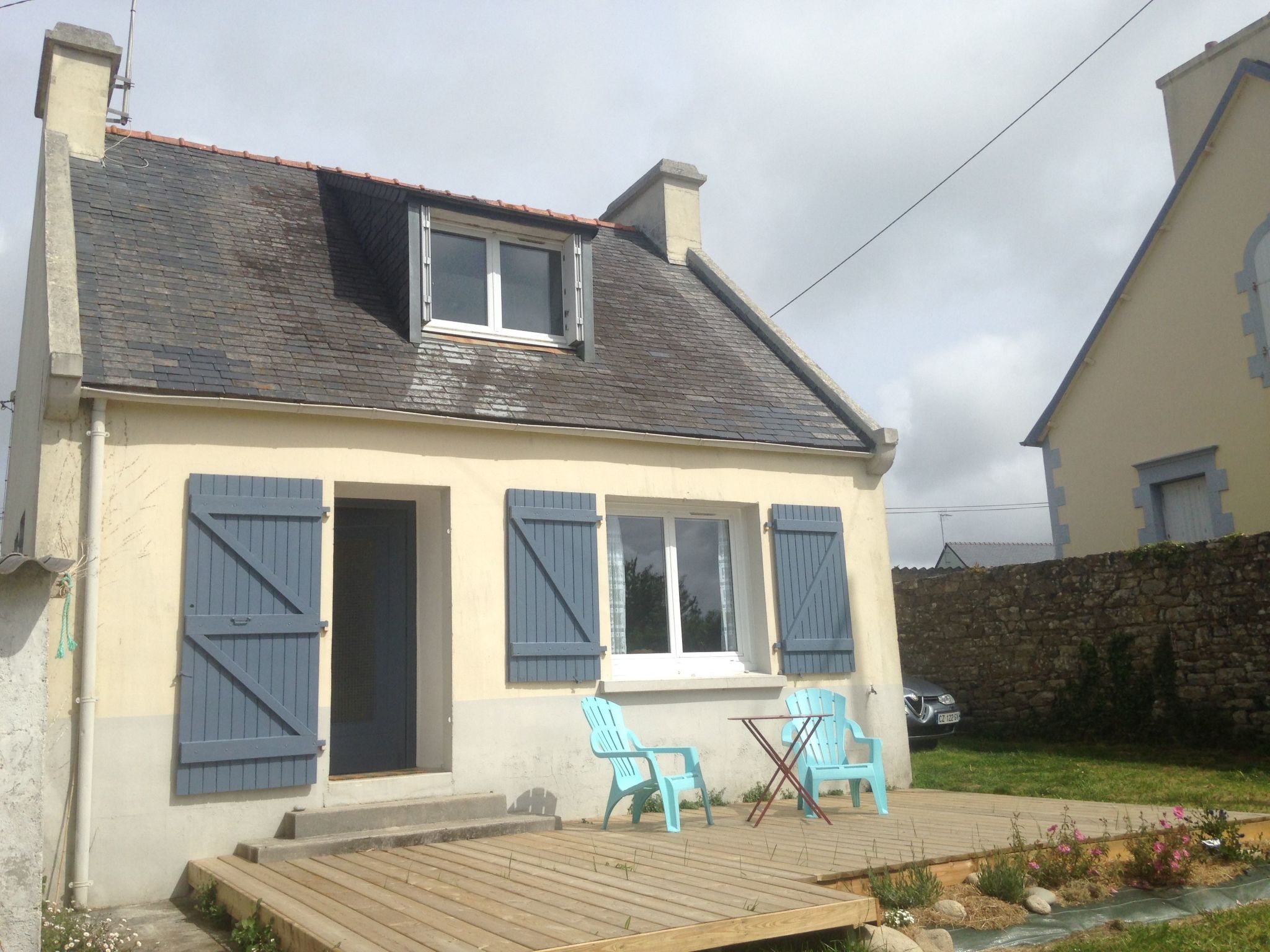 Vakantiehuis met omheinde tuin in Esquibien (Frankrijk) 1 hond is welkom