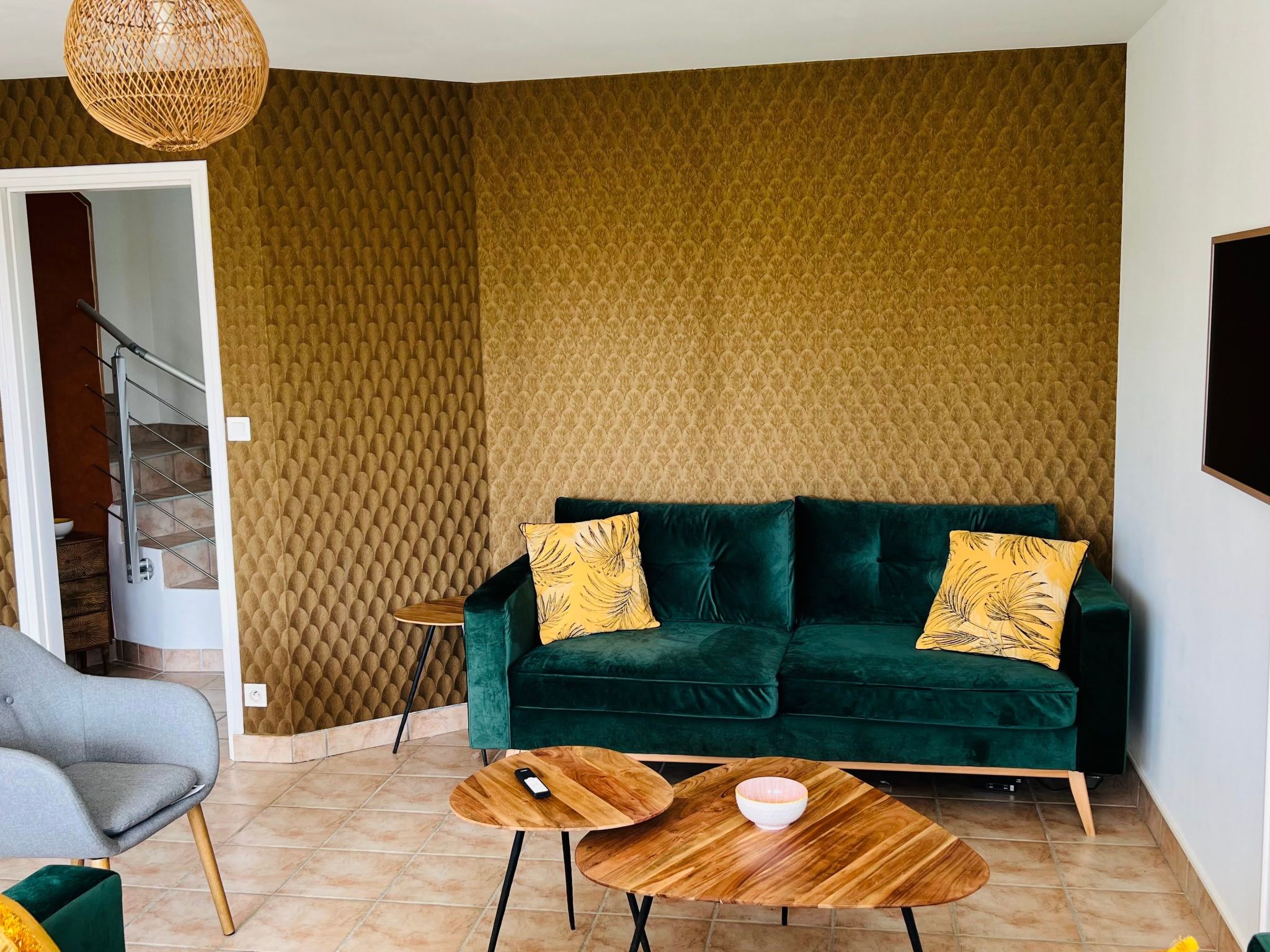 Prächtige Villa mit exotischem Garten, Strand 200m entfernt-Dedans