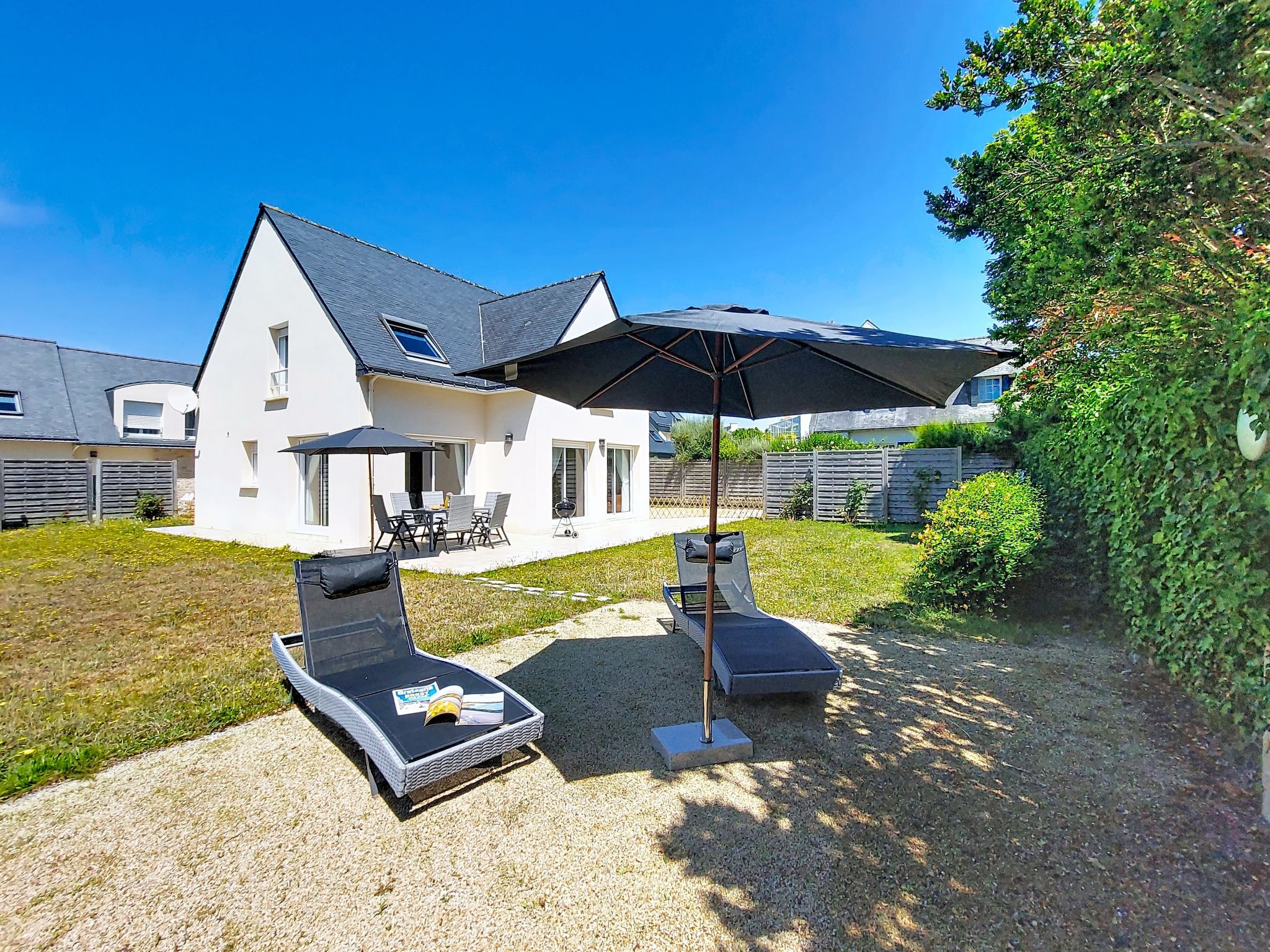 Ferienhaus mit umzäuntem Garten in Le Pouldu (Frankreich) und 1 Hund erlaubt