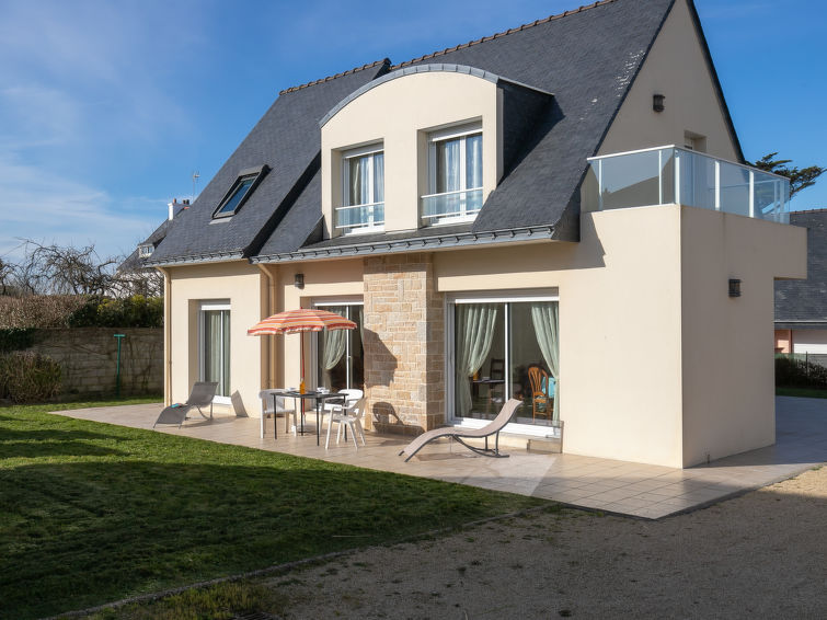 Aan zee: Vrijstaand vakantiehuis Hortensias in Le Pouldu in Le Pouldu