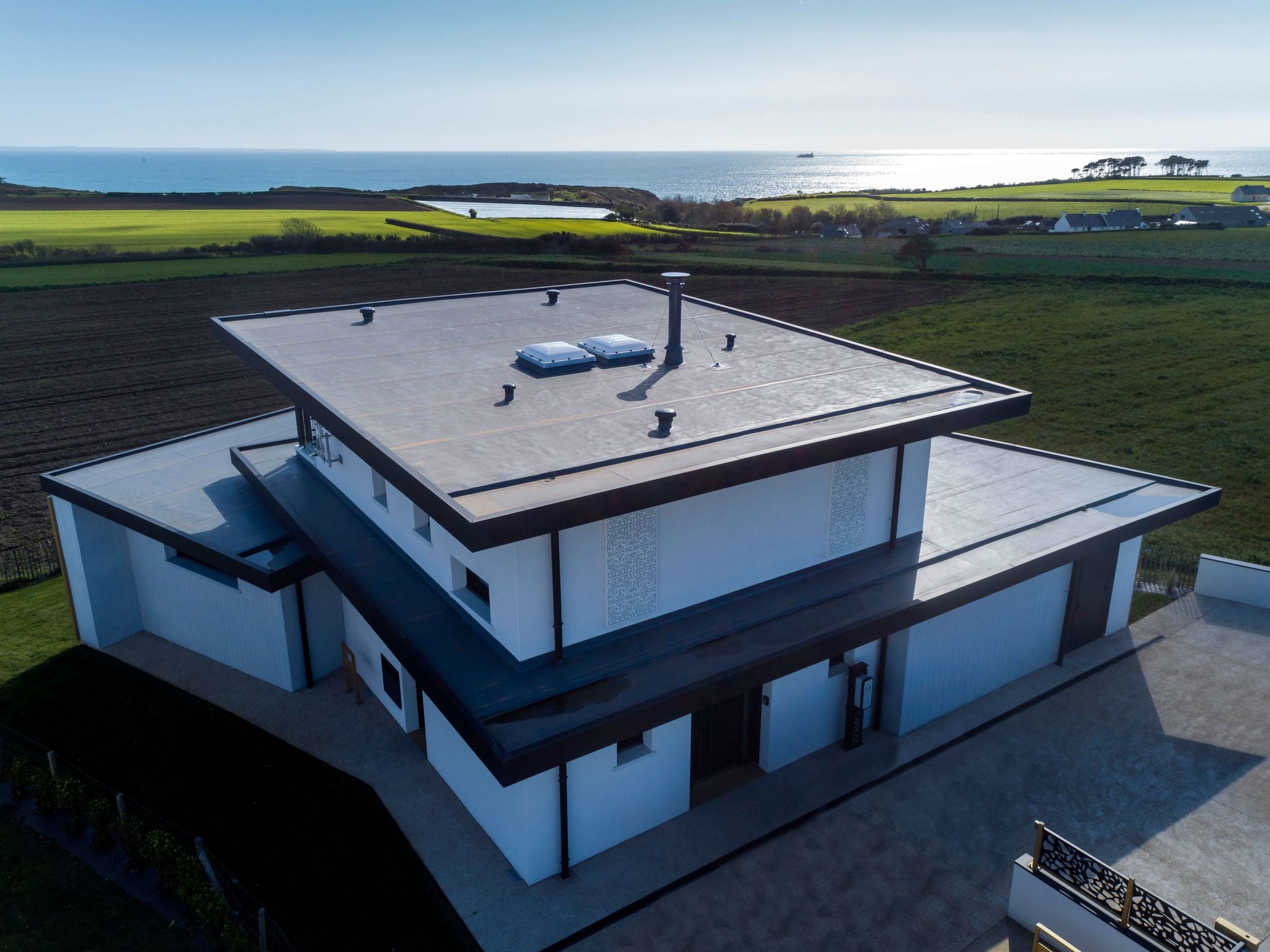 Villa mit Meerblick und privatem Spa - les gîtes de Fabie-Binnen