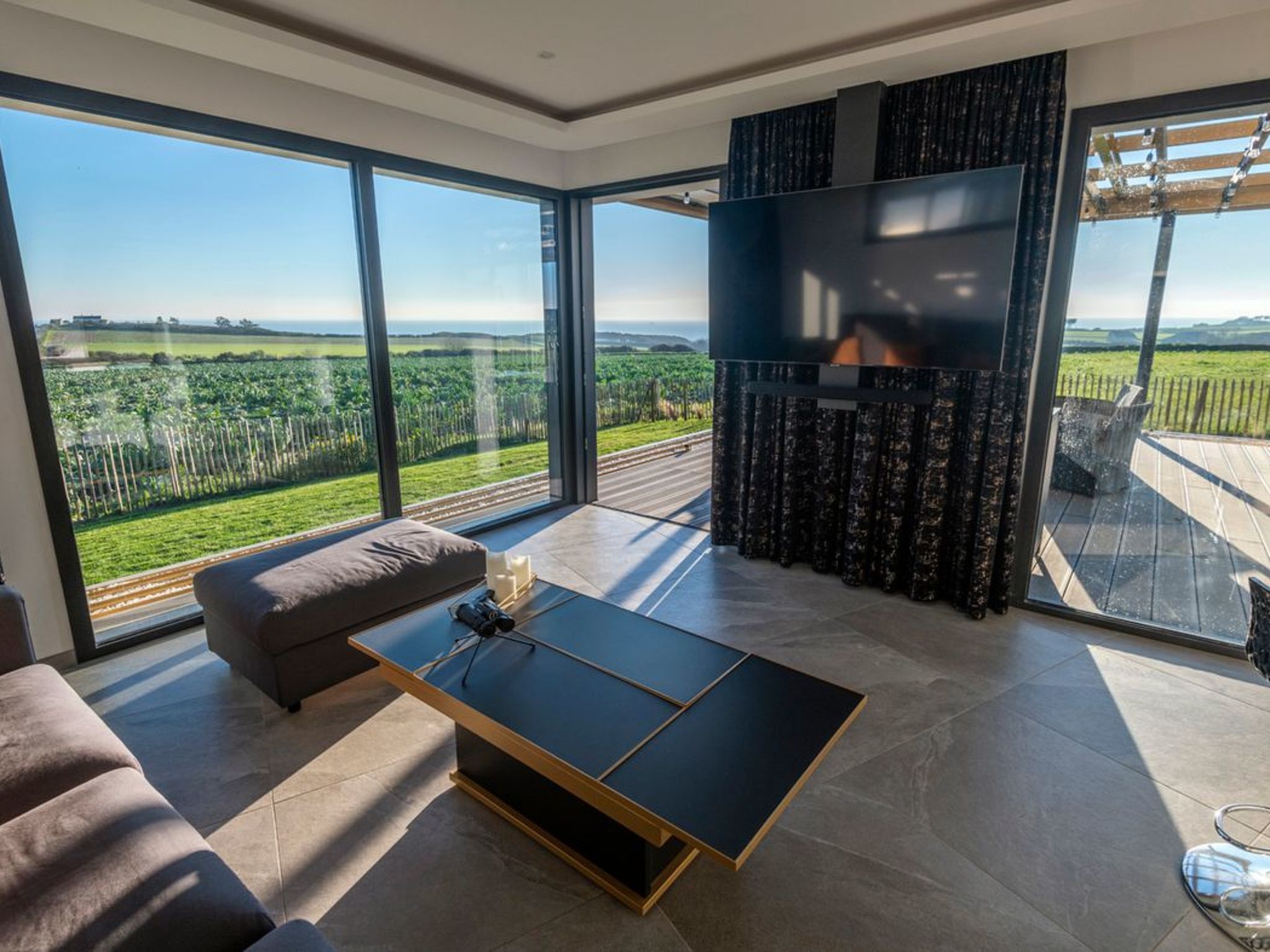 Villa mit Meerblick und privatem Spa - les gîtes de Fabie-Binnen