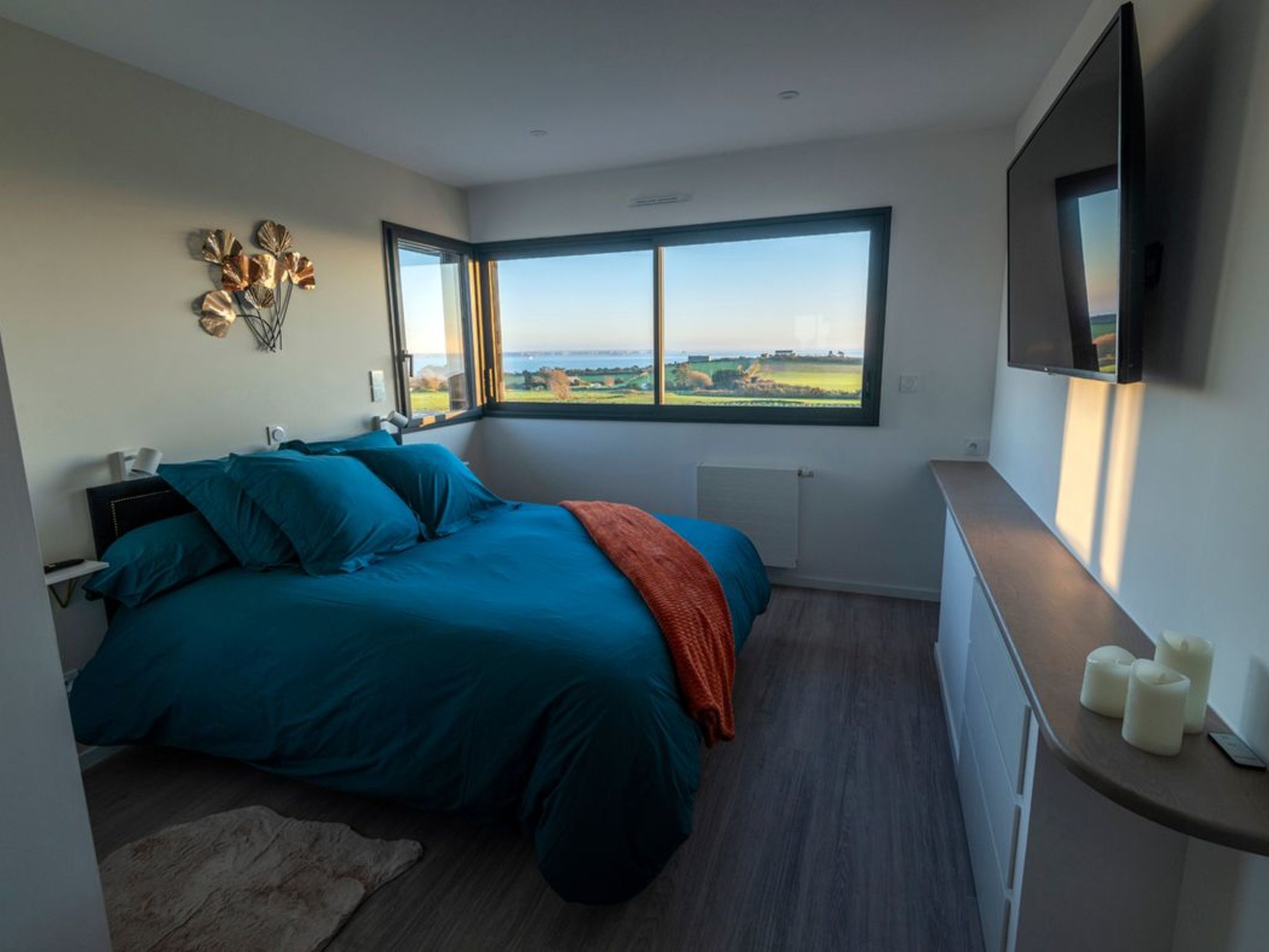 Villa mit Meerblick und privatem Spa - les gîtes de Fabie-Binnen