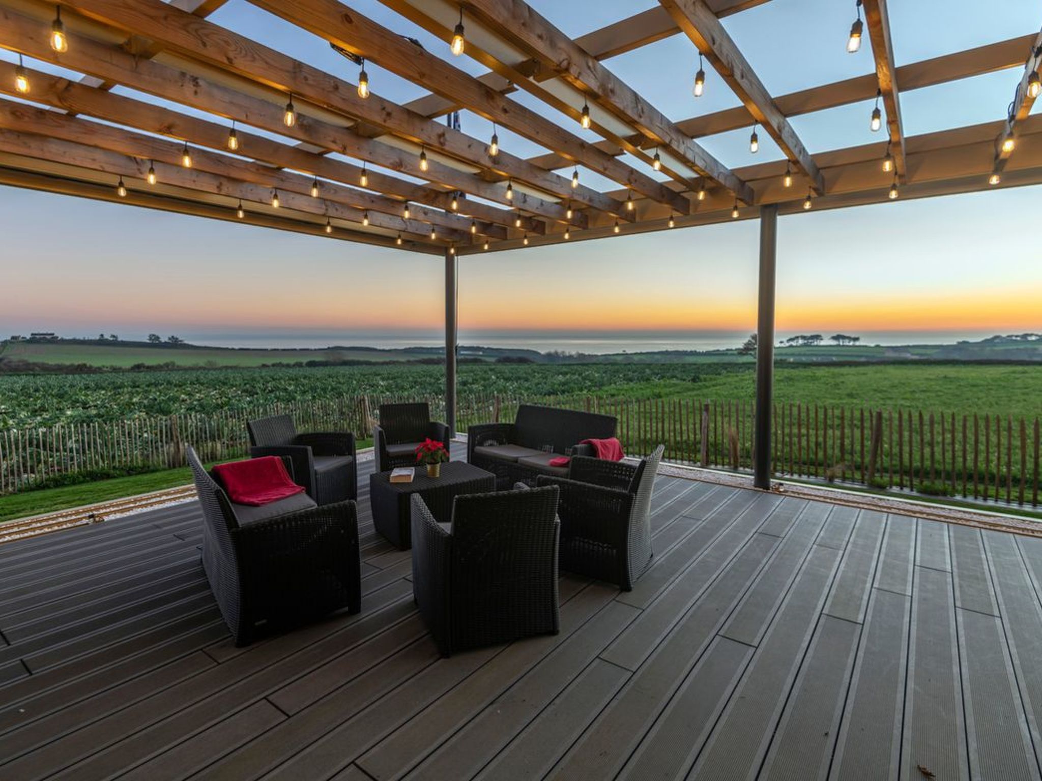 Villa mit Meerblick und privatem Spa - les gîtes de Fabie-Binnen