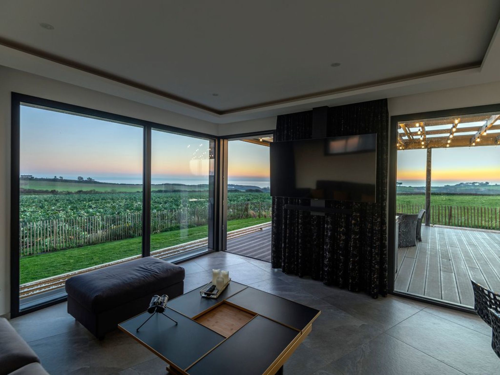 Villa mit Meerblick und privatem Spa - les gîtes de Fabie-Binnen