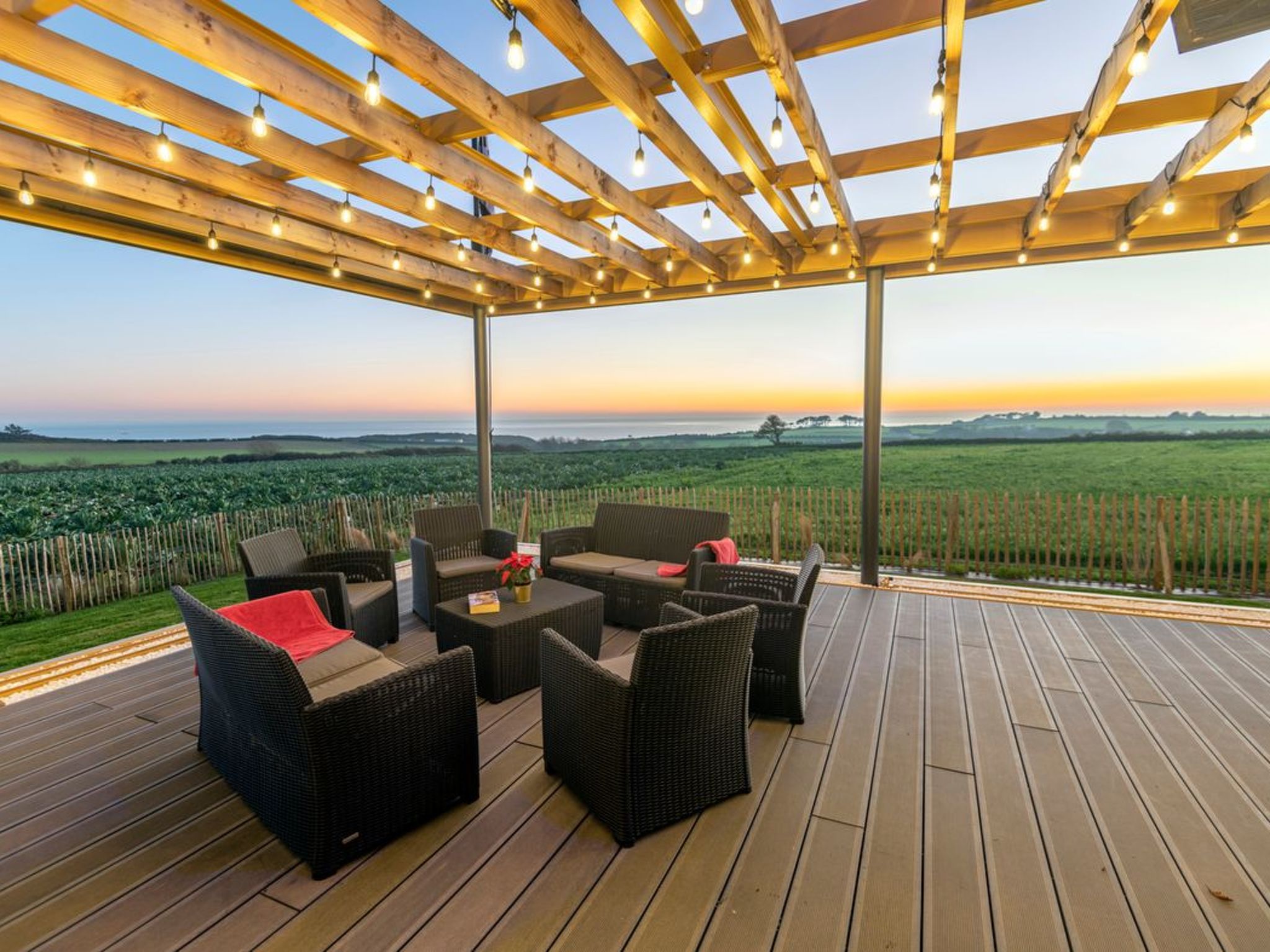 Villa mit Meerblick und privatem Spa - les gîtes de Fabie-Binnen