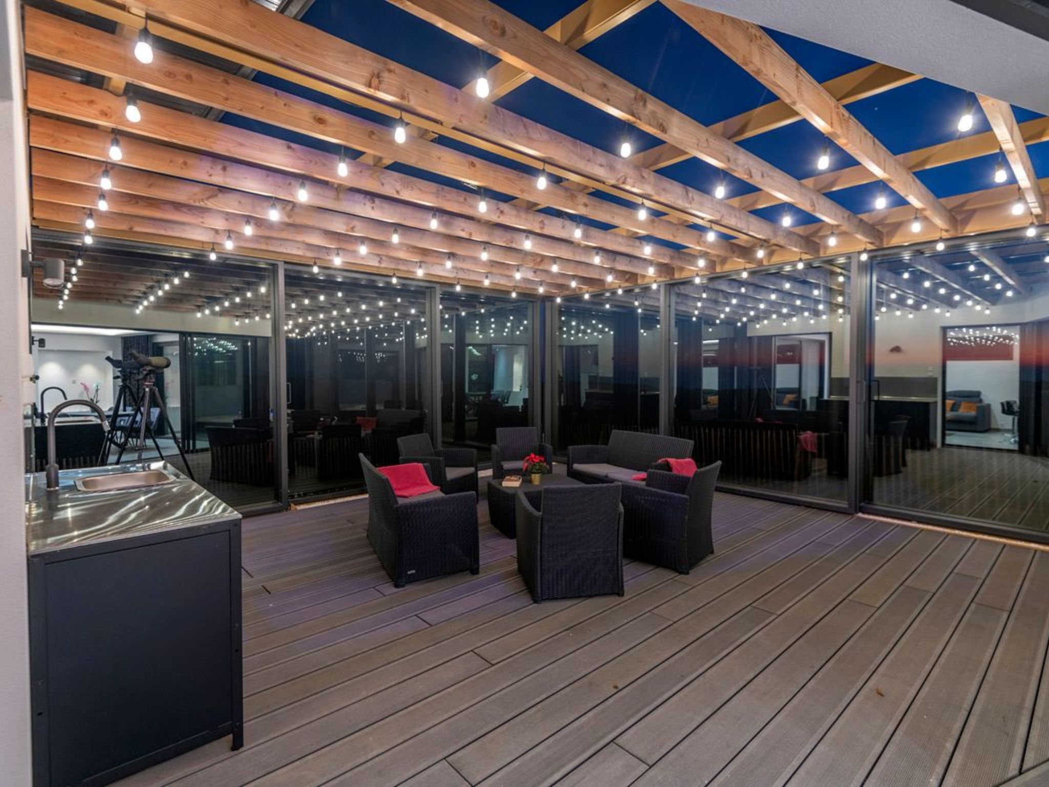 Villa mit Meerblick und privatem Spa - les gîtes de Fabie-Binnen