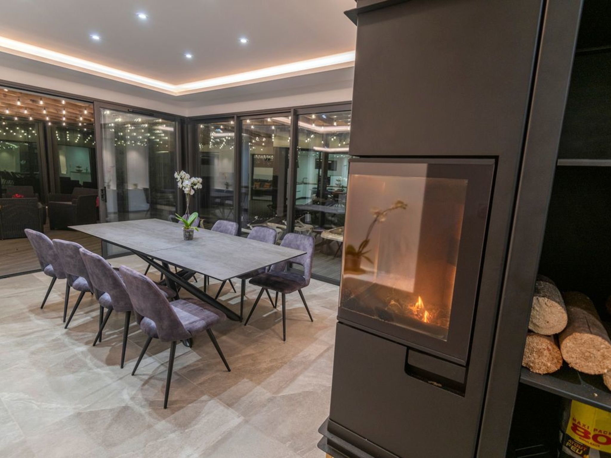 Villa mit Meerblick und privatem Spa - les gîtes de Fabie-Binnen