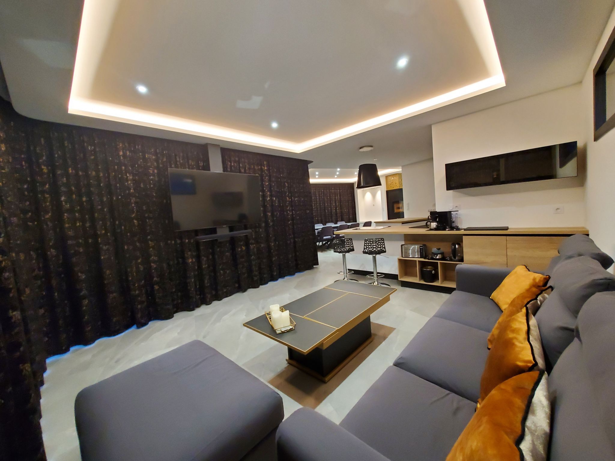 Villa mit Meerblick und privatem Spa - les gîtes de Fabie-Binnen