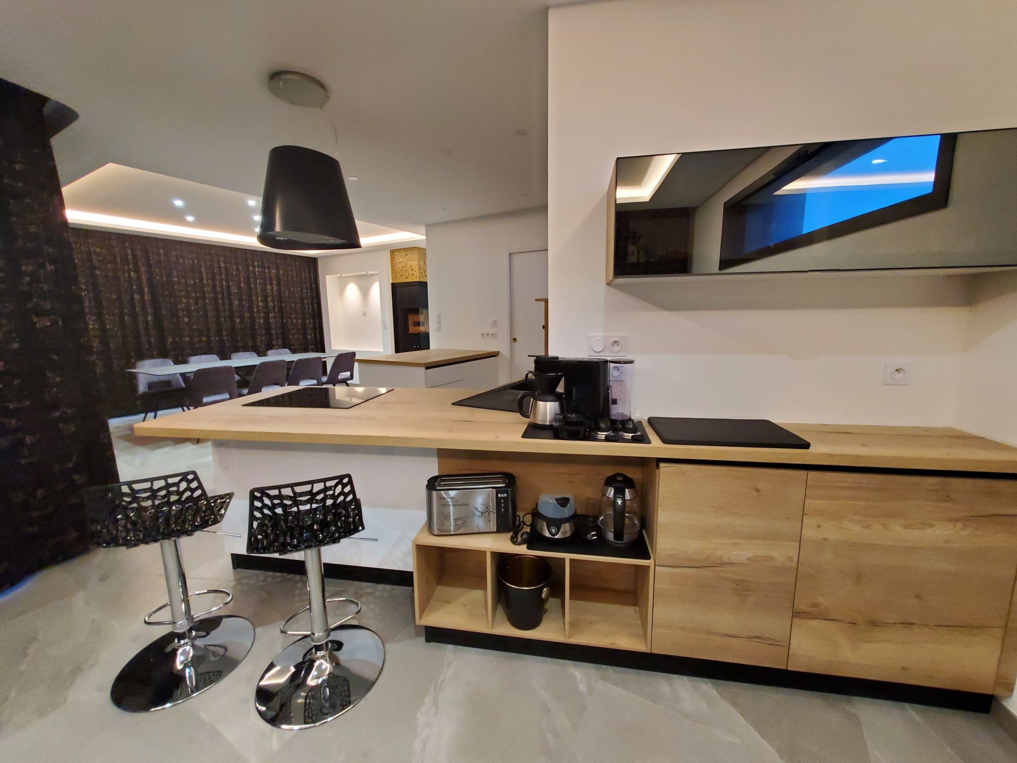 Villa mit Meerblick und privatem Spa - les gîtes de Fabie-Binnen