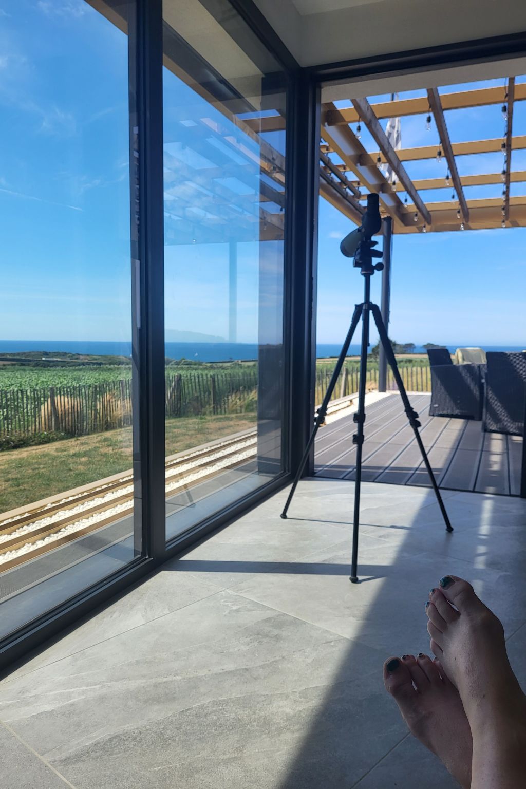 Villa mit Meerblick und privatem Spa - les gîtes de Fabie-Binnen