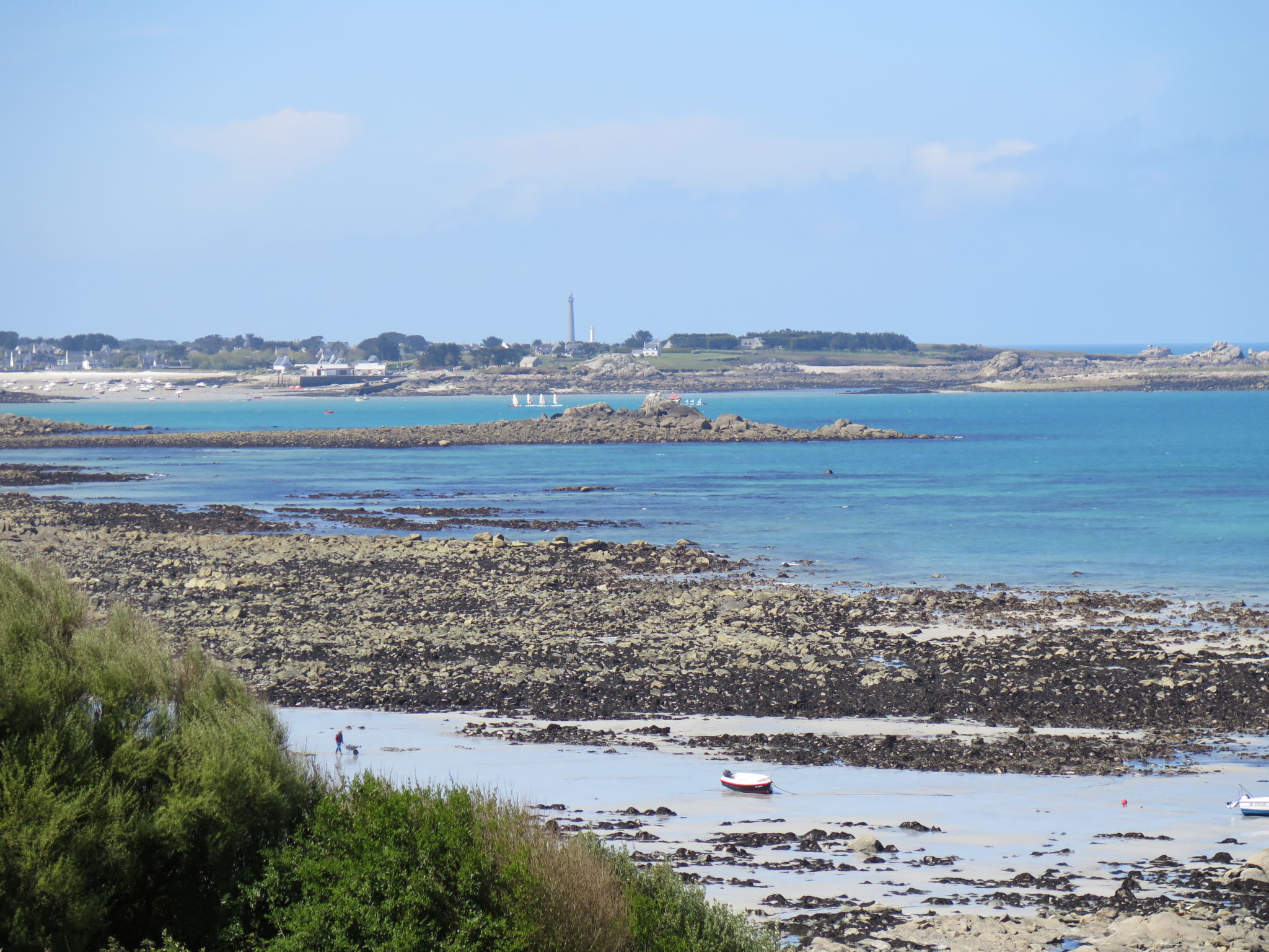 Küstennahes, bretonisches Ferienhaus mit Kamin-Omgeving