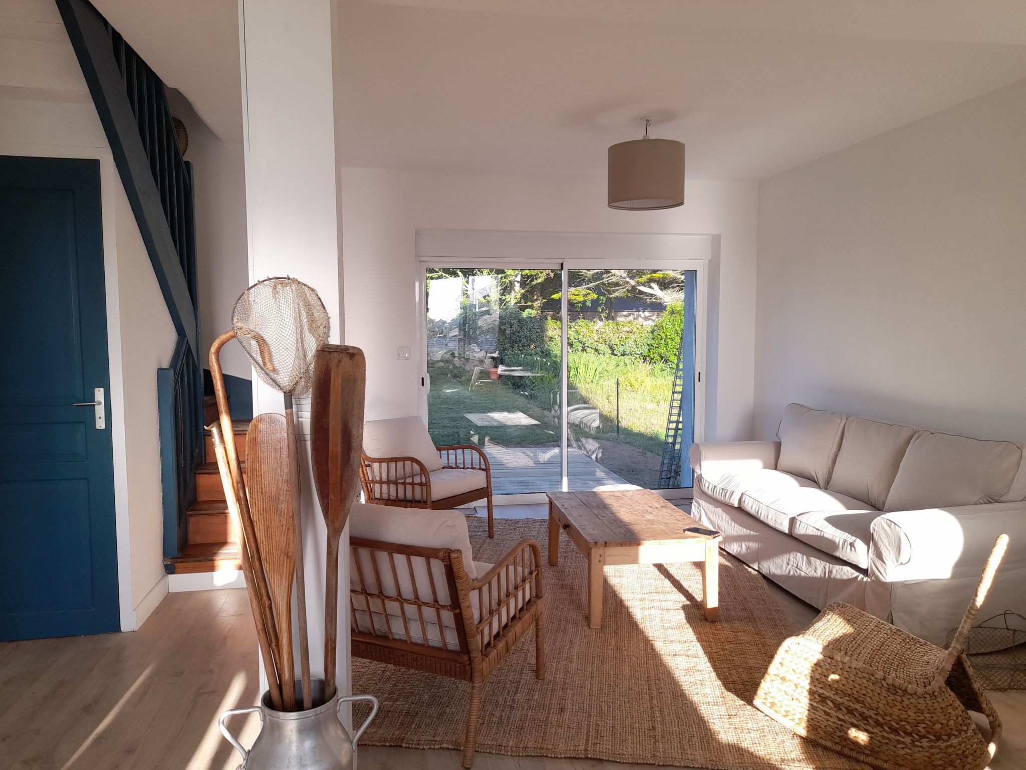 Charmantes Haus mit Garten, 200m vom Strand entfernt-Binnen