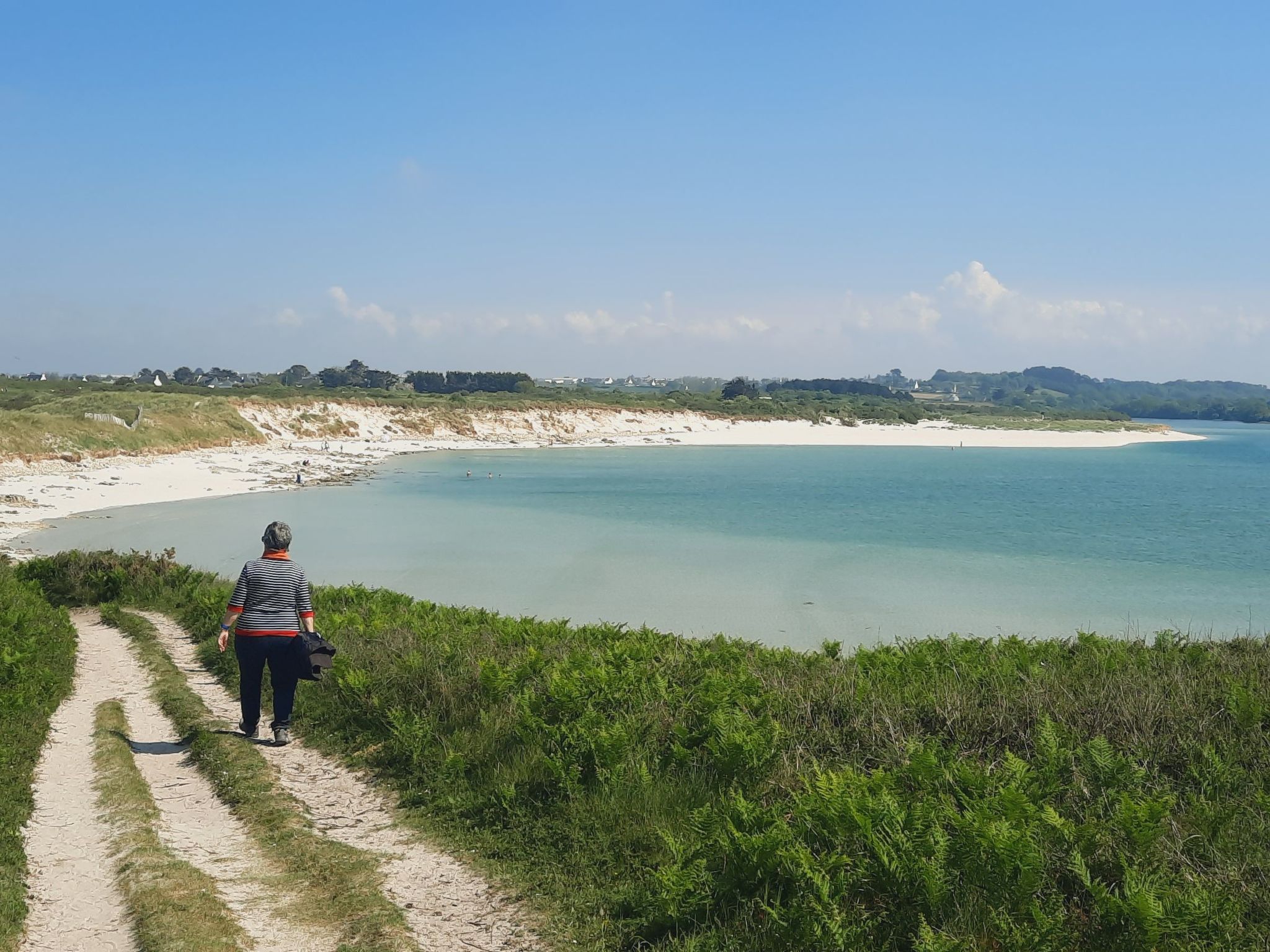 Die Ruhe des Landes am Meer in einer Region mit Gemüseanbau-Image-tags.info