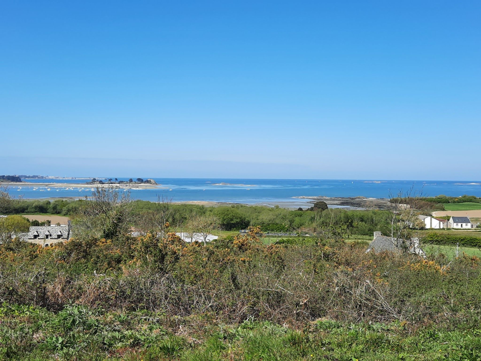 Die Ruhe des Landes am Meer in einer Region mit Gemüseanbau-Image-tags.info