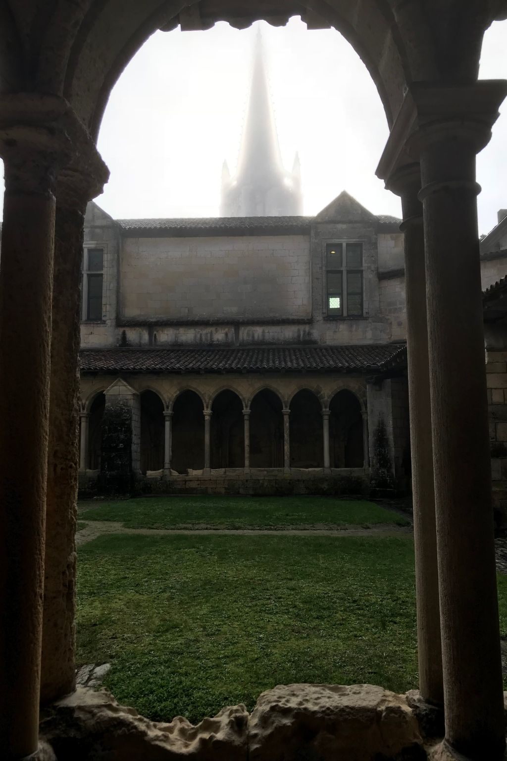 Schloss mit Überlaufpool an der Dordogne-Binnen