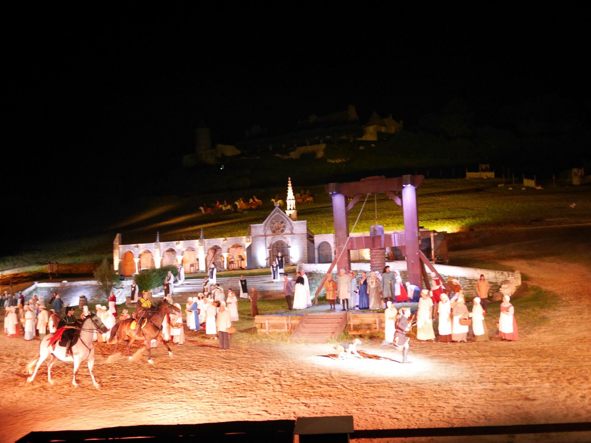Schloss mit Überlaufpool an der Dordogne-Binnen
