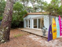 Vrijstaand chalet aan het meer van Lacanau, op 100 meter van het strandje - thumbnail 2