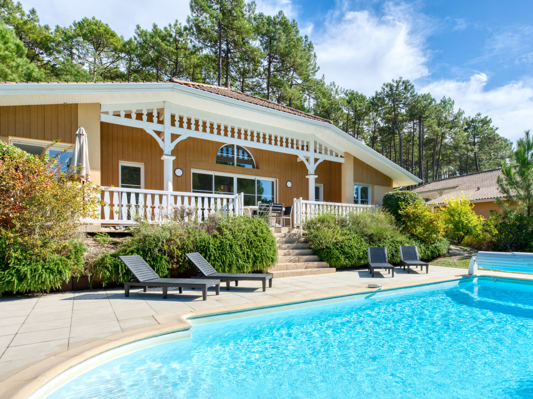 Vakantiehuis met privé zwembad in Lacanau (Frankrijk) voor 6 personen