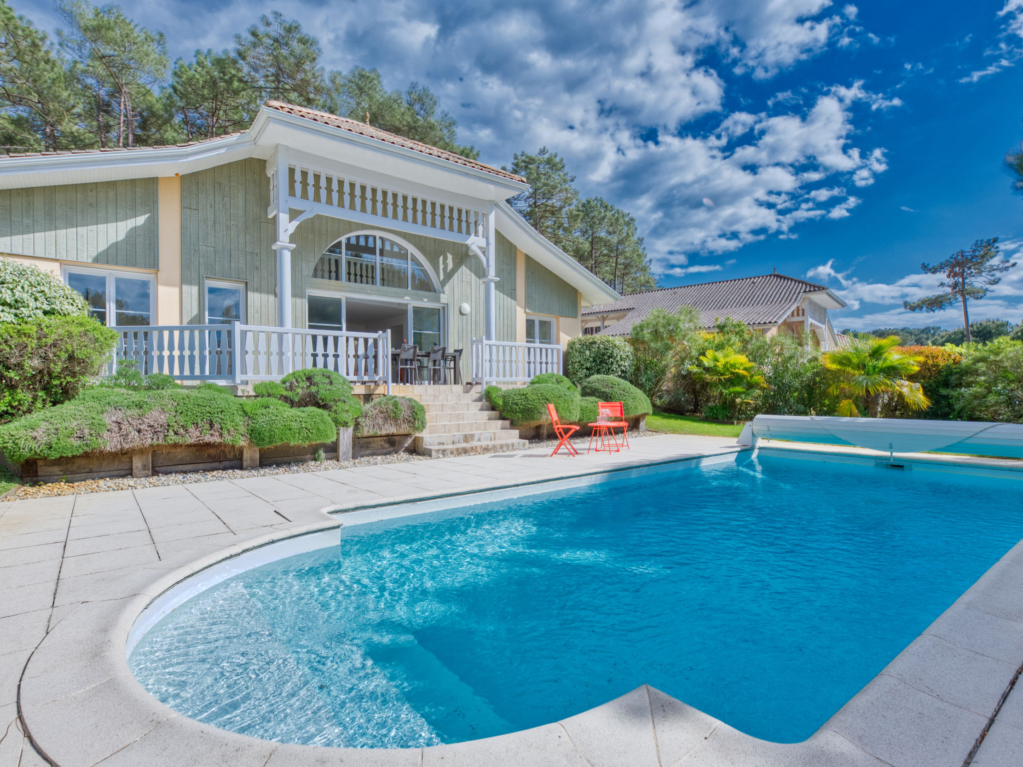 Vakantiehuis met privé zwembad in Lacanau (Frankrijk) voor 6 personen