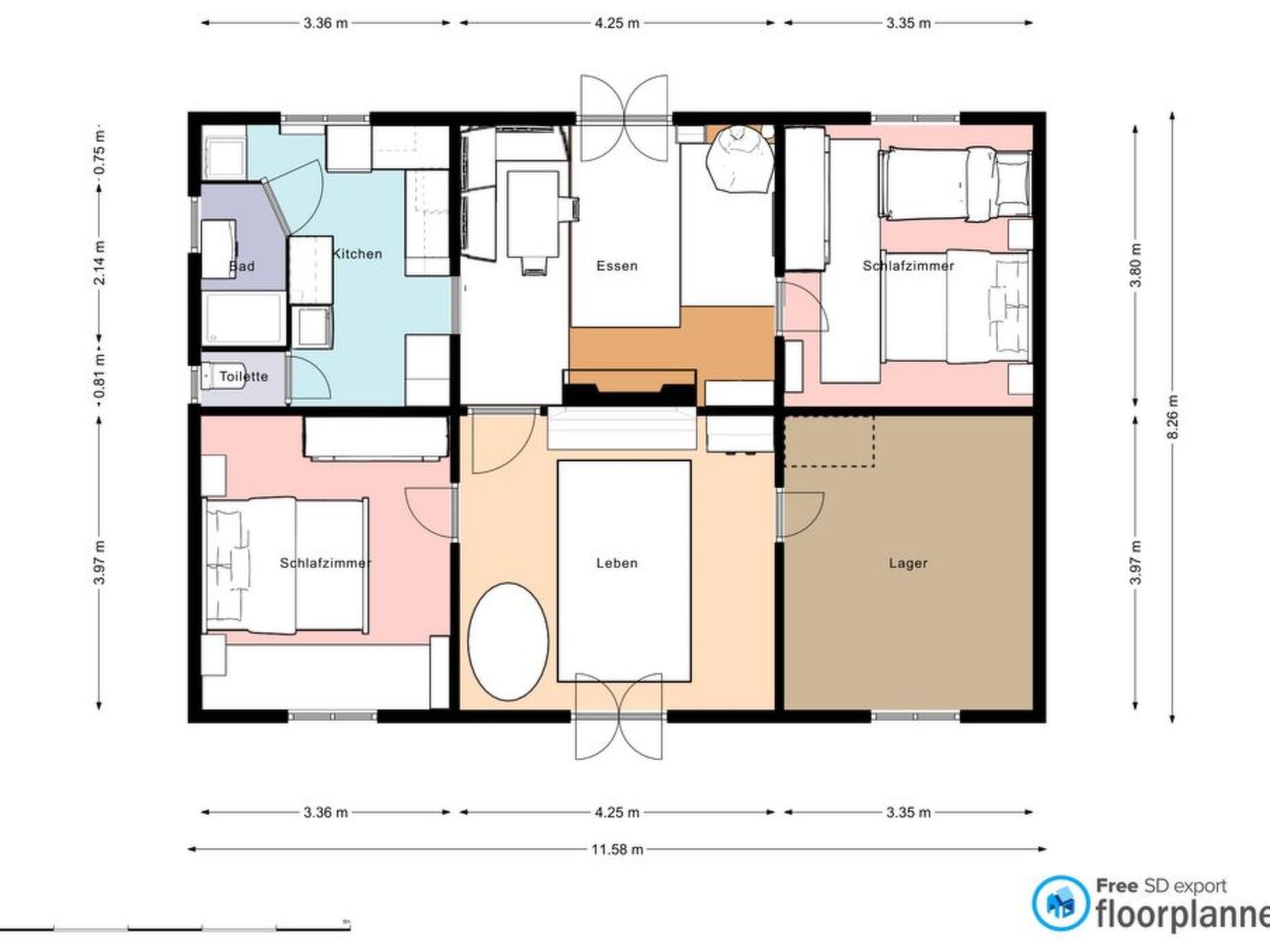 Großes Ferienhaus in Mézos mit Großer Terrasse-Image-tags.info