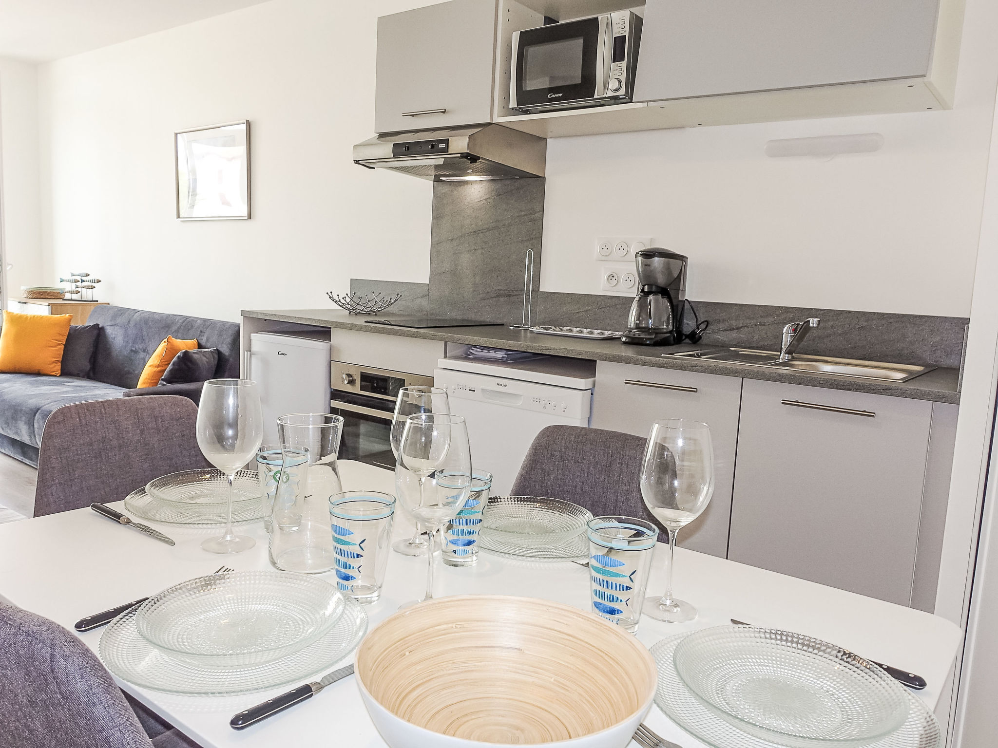Appartement Cap Océan – Cuisine et coin repas, photo 25 sur 63