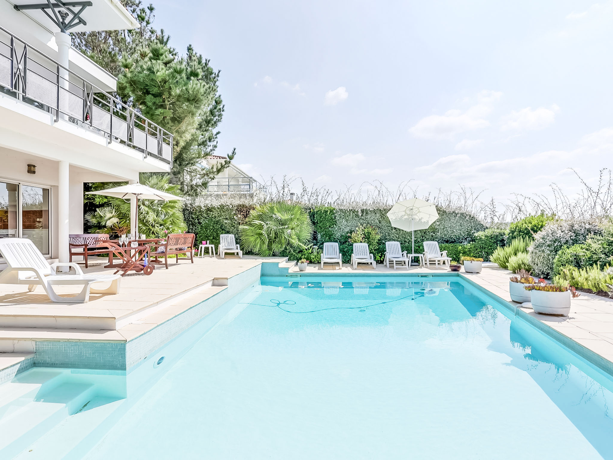 Vakantiehuis met privé zwembad in Mimizan (Frankrijk) voor 10 personen